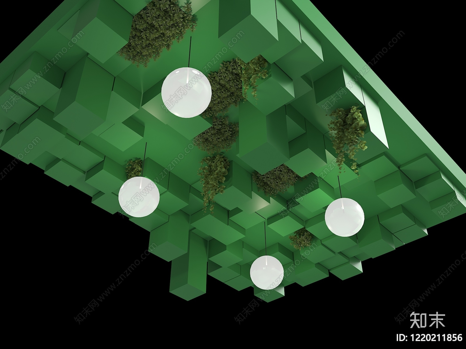 极简主义吊顶3D模型下载【ID:1220211856】