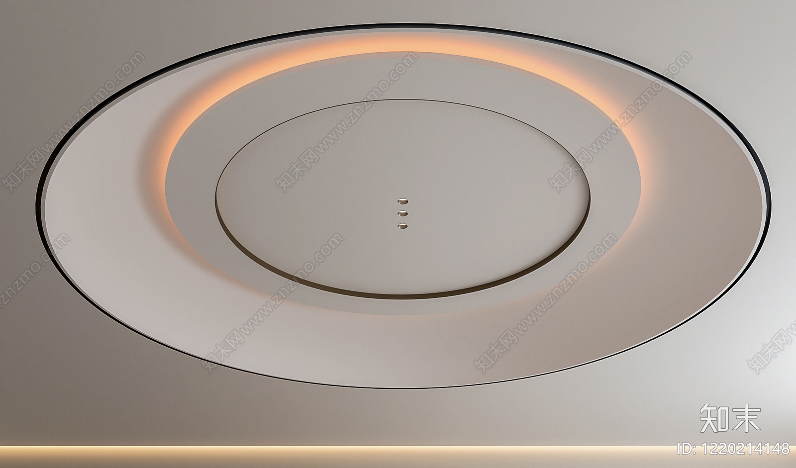 极简吊顶3D模型下载【ID:1220214148】