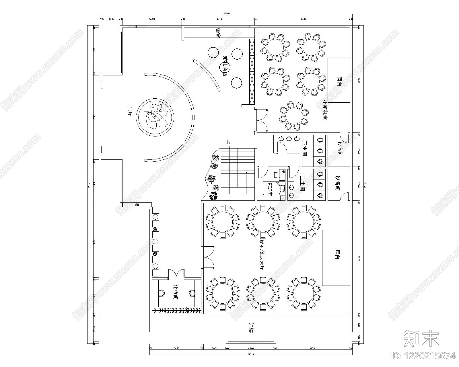 酒店宴会厅CAD图纸
