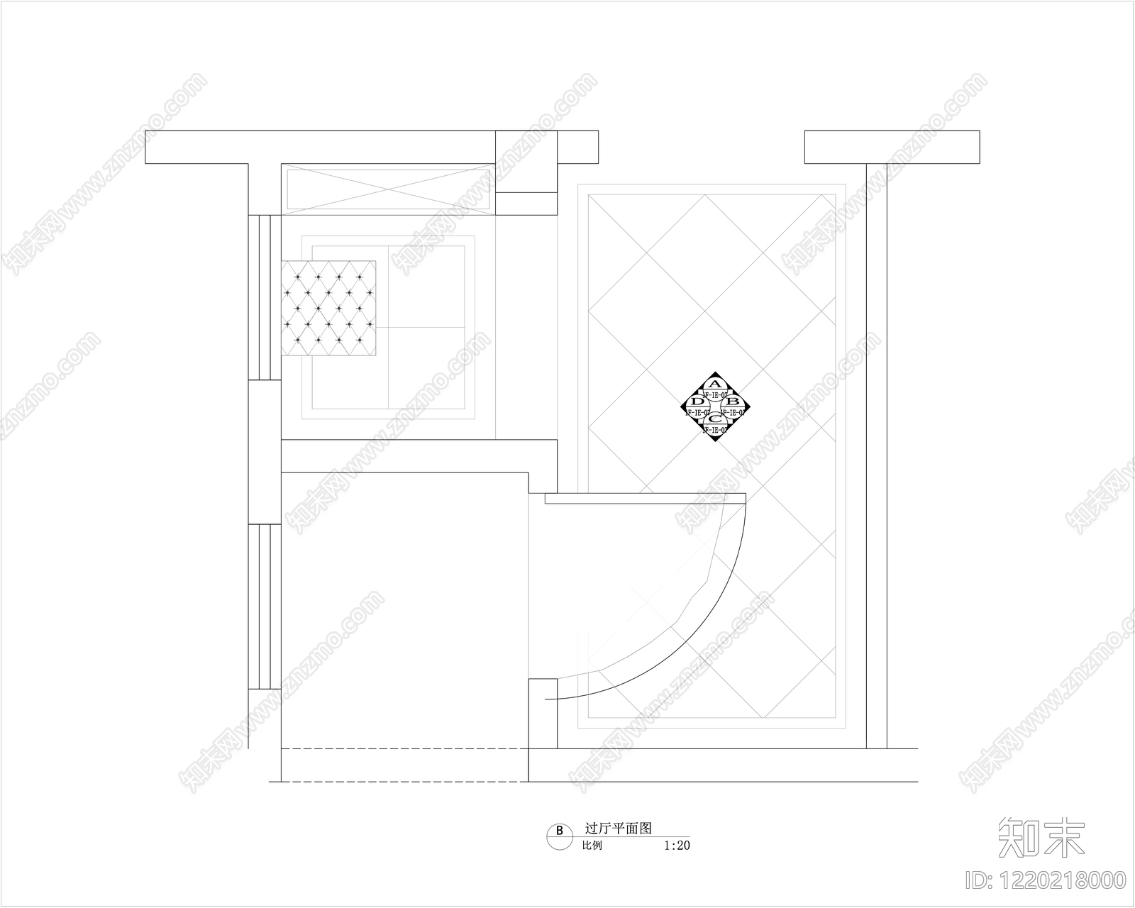 玄关CAD图纸