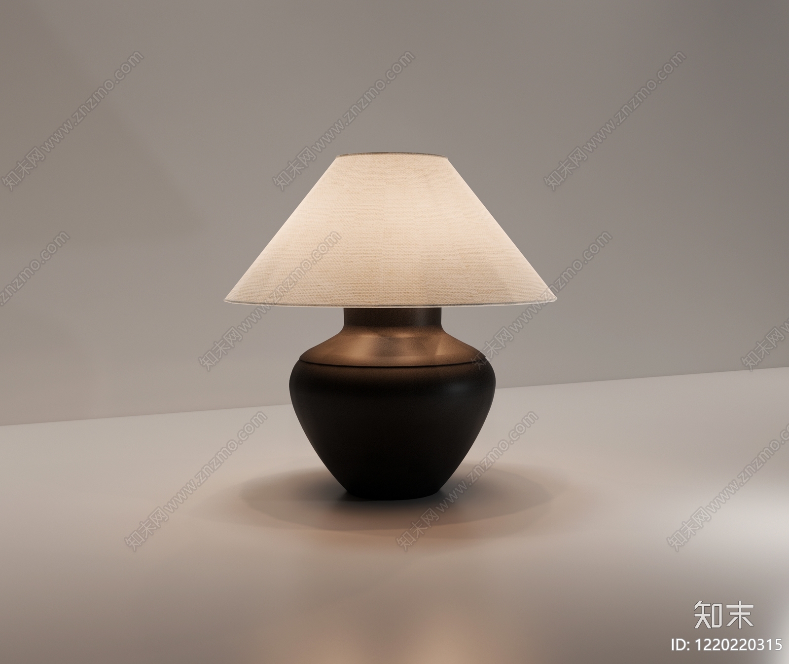 侘寂台灯SU模型下载【ID:1220220315】