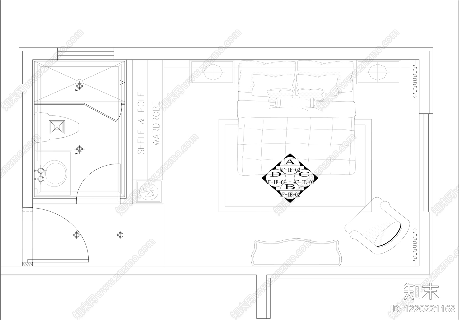卧室CAD图纸