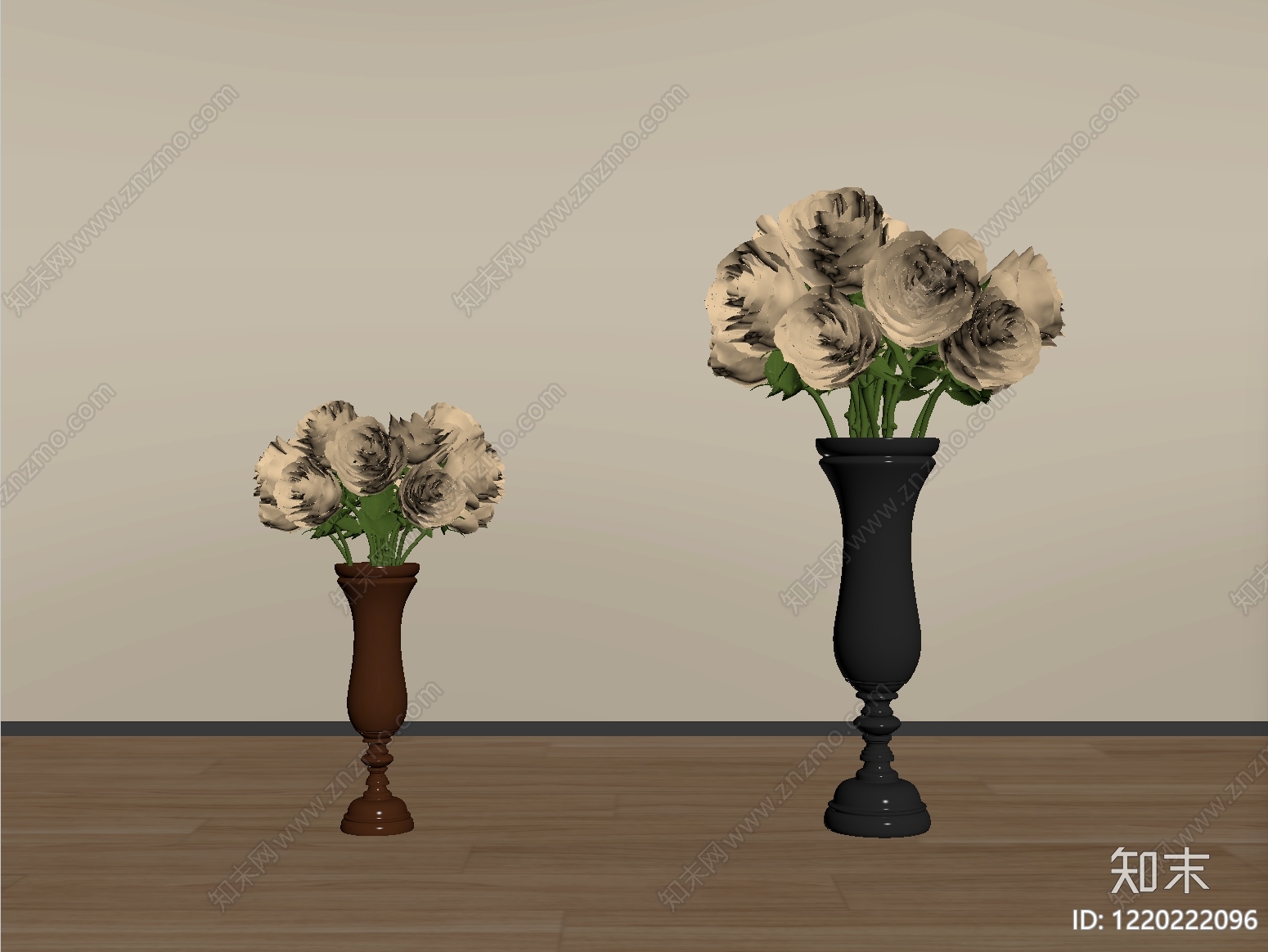现代花艺SU模型下载【ID:1220222096】
