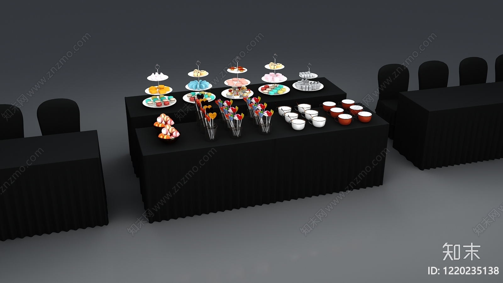 现代简约休息区3D模型下载【ID:1220235138】