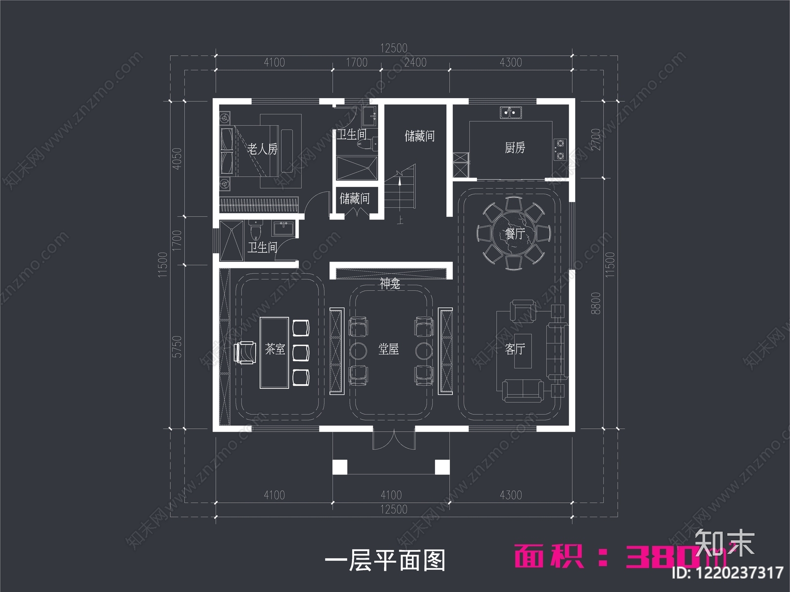 别墅建筑CAD图纸