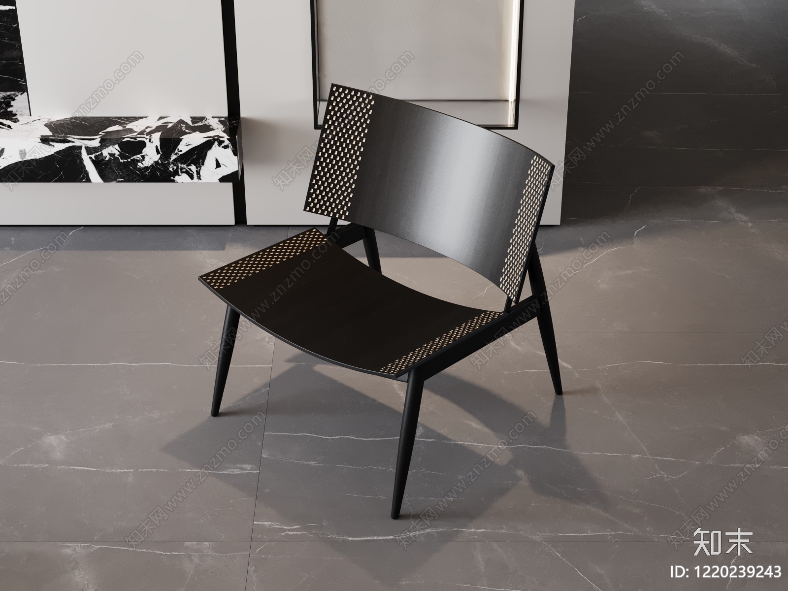 意式极简休闲椅3D模型下载【ID:1220239243】