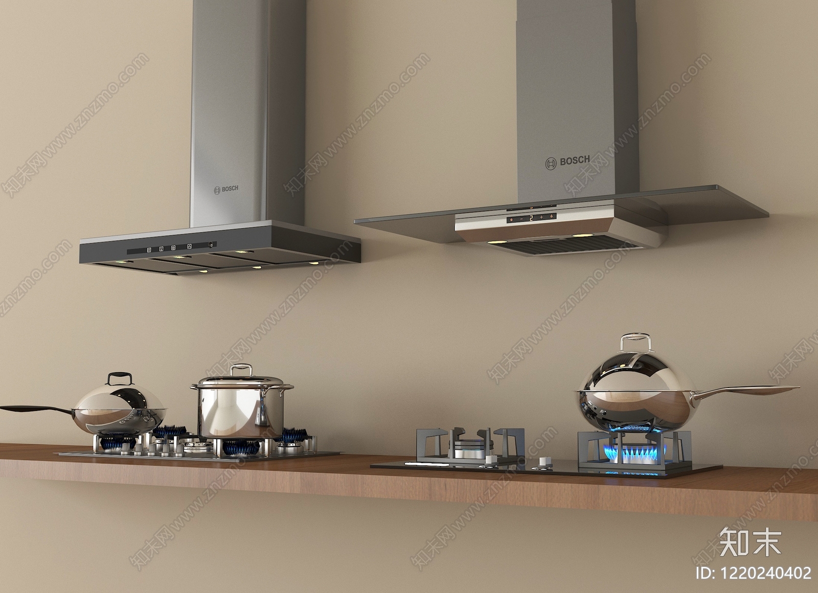 极简油烟机3D模型下载【ID:1220240402】
