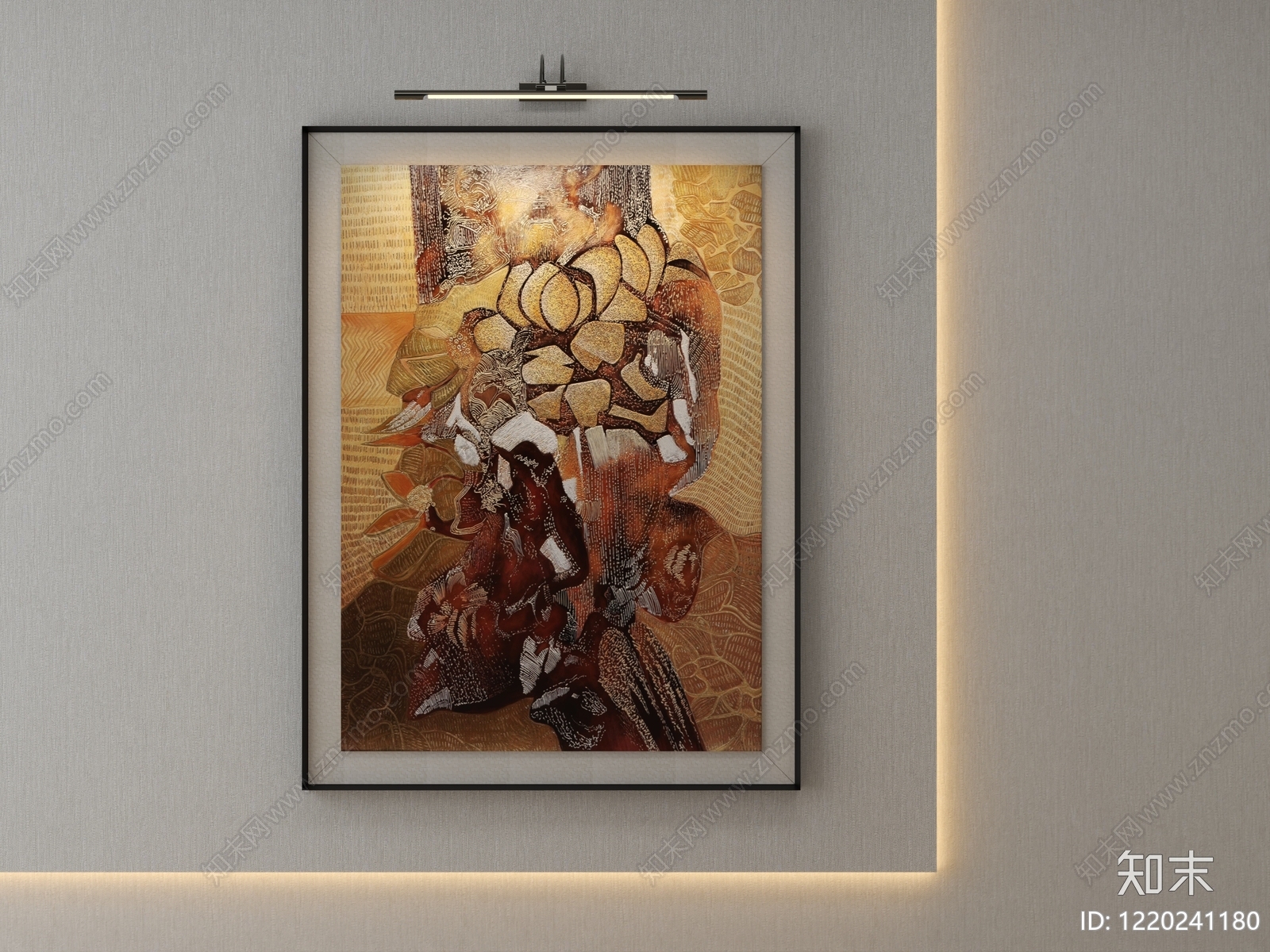 现代极简挂画3D模型下载【ID:1220241180】