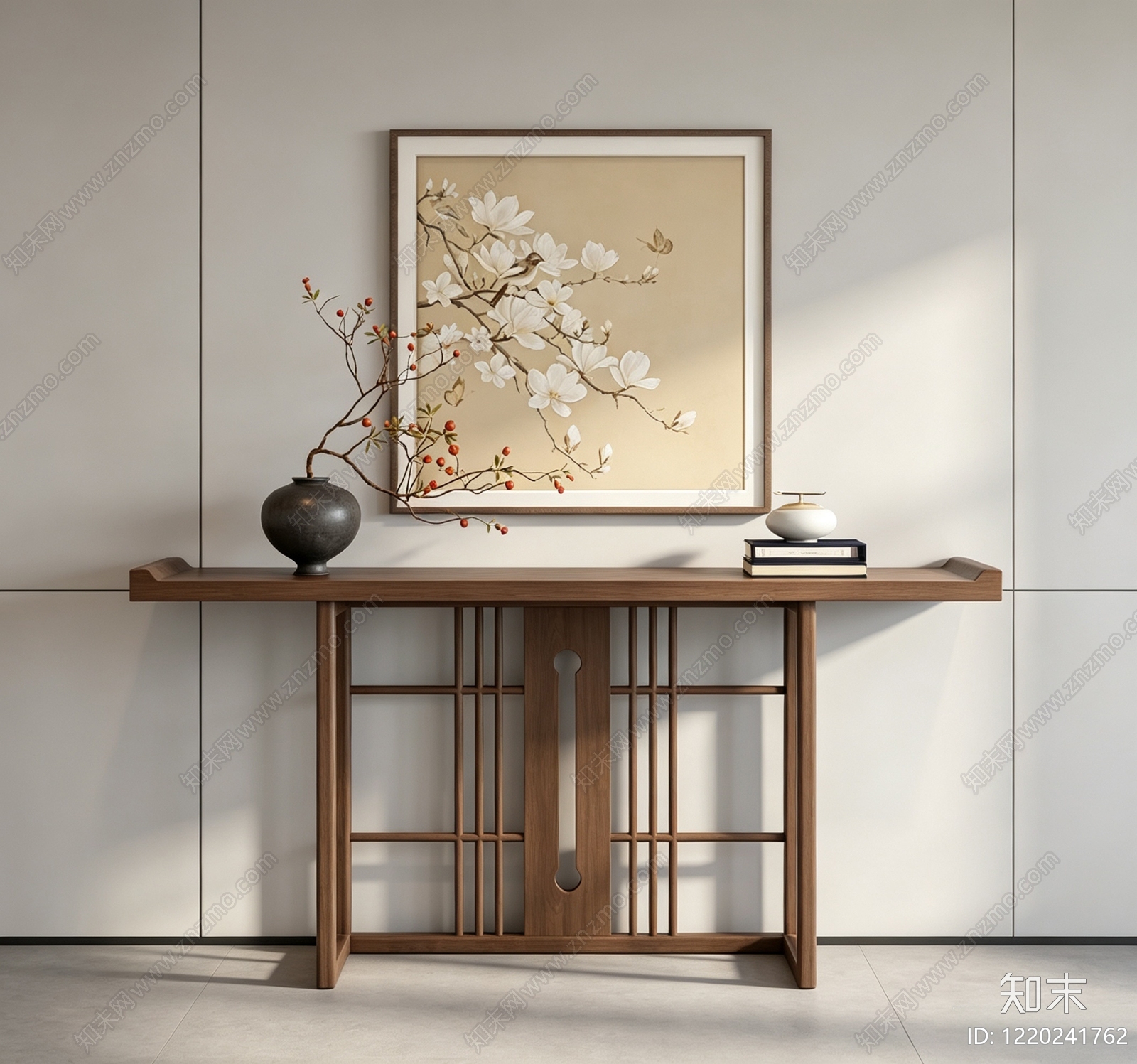 新中式条案3D模型下载【ID:1220241762】