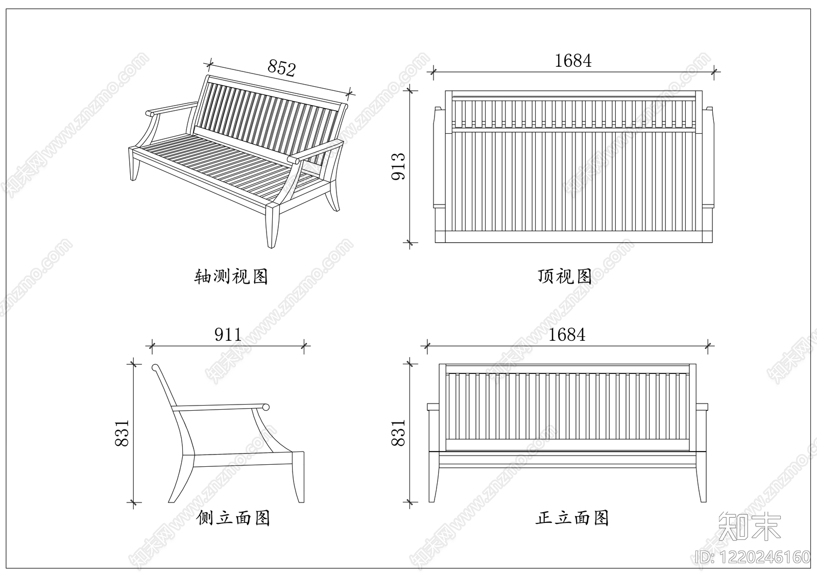 简约家具图库CAD图纸