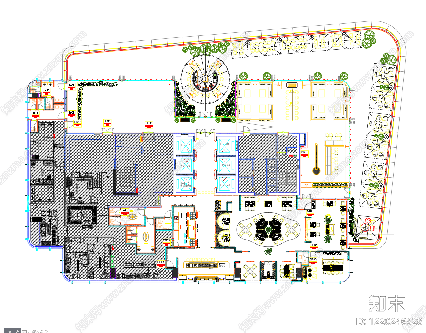 酒店公区CAD图纸