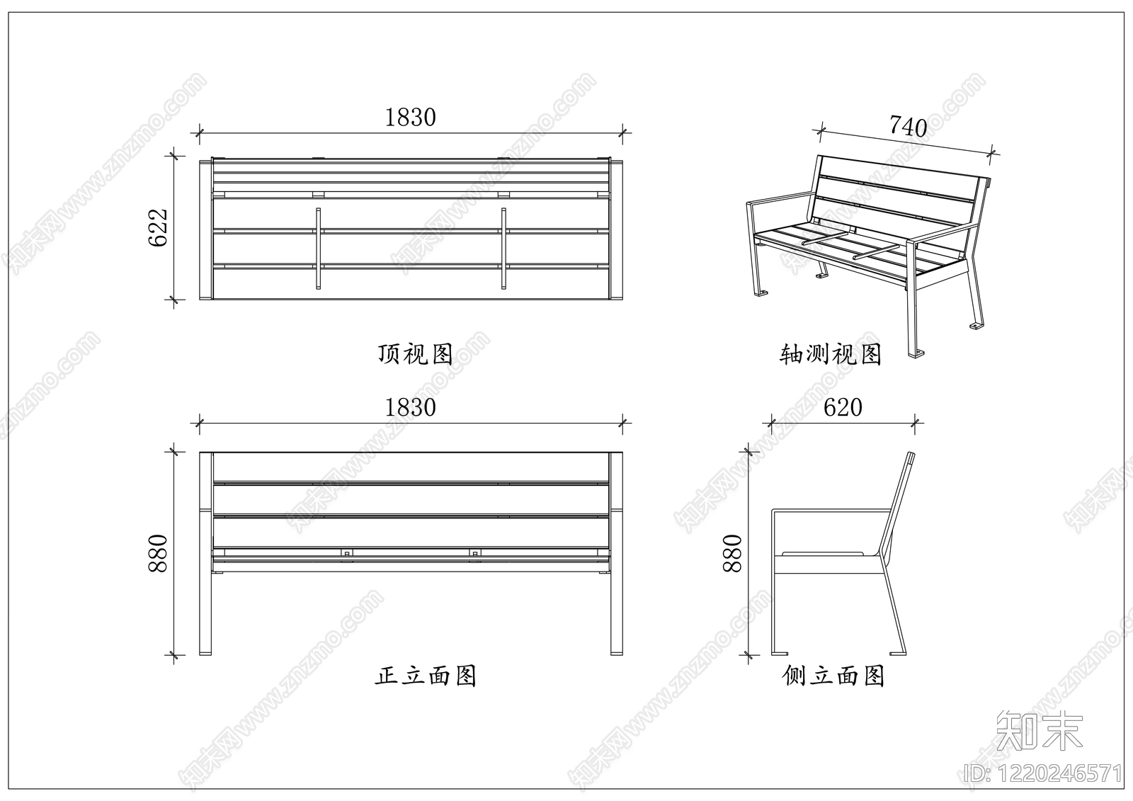 简约家具图库CAD图纸