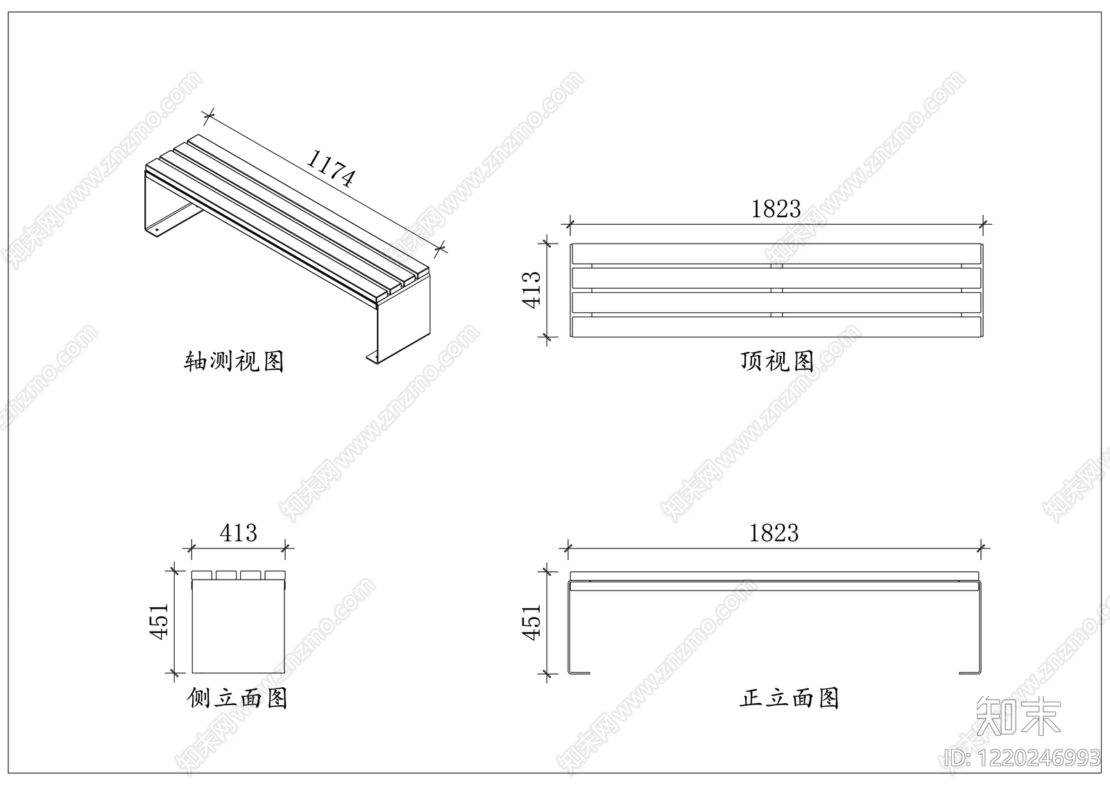 简约家具图库CAD图纸