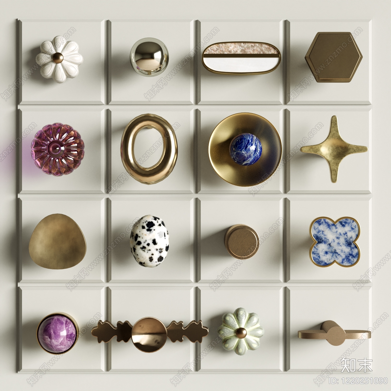 现代轻奢拉手3D模型下载【ID:1220251090】
