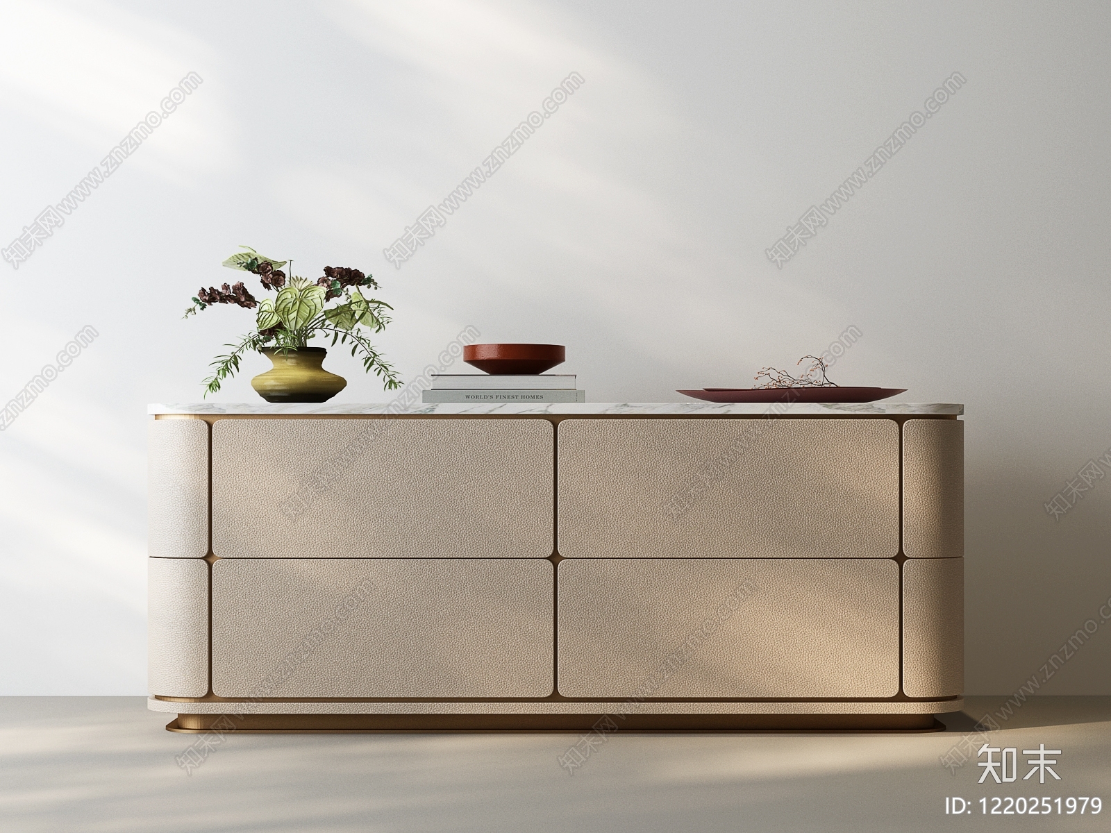 意式极简斗柜3D模型下载【ID:1220251979】