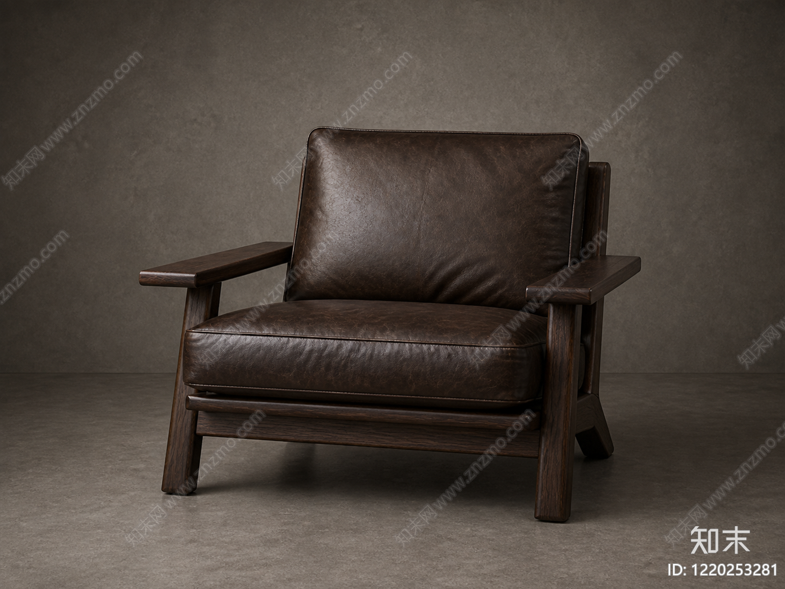 中古风单人沙发3D模型下载【ID:1220253281】