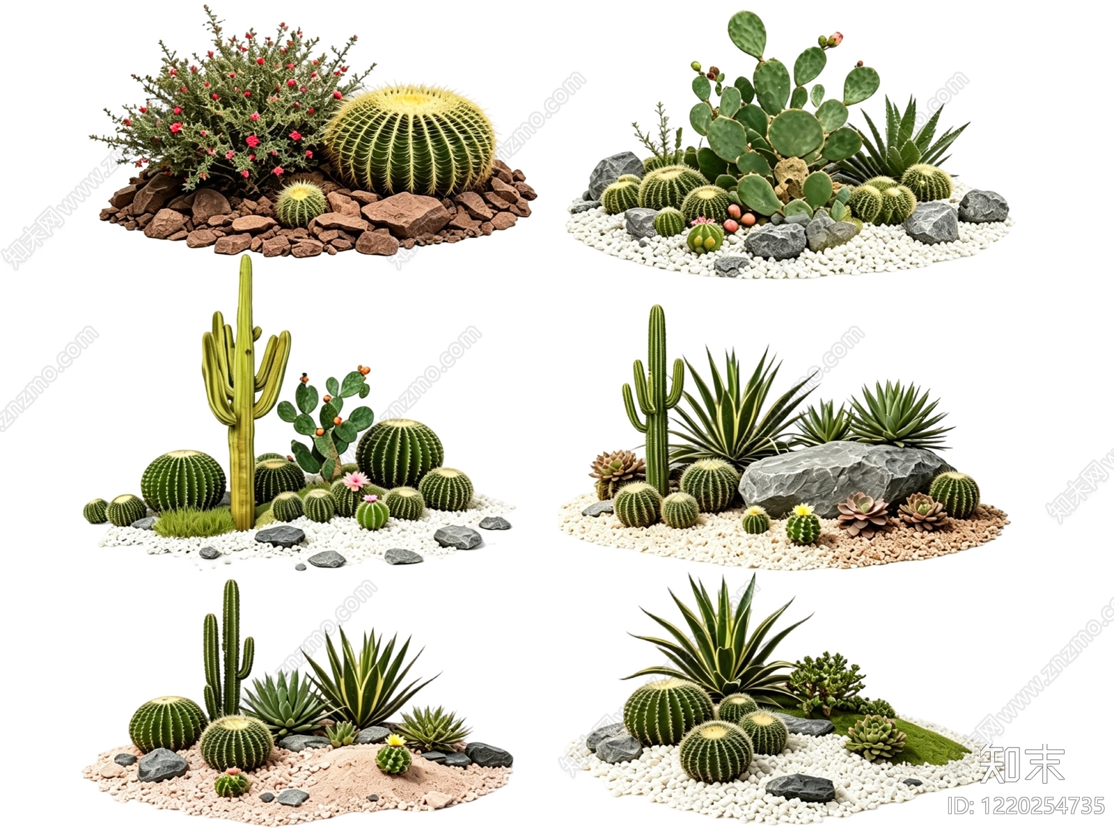 沙漠风沙漠植物SU模型下载【ID:1220254735】