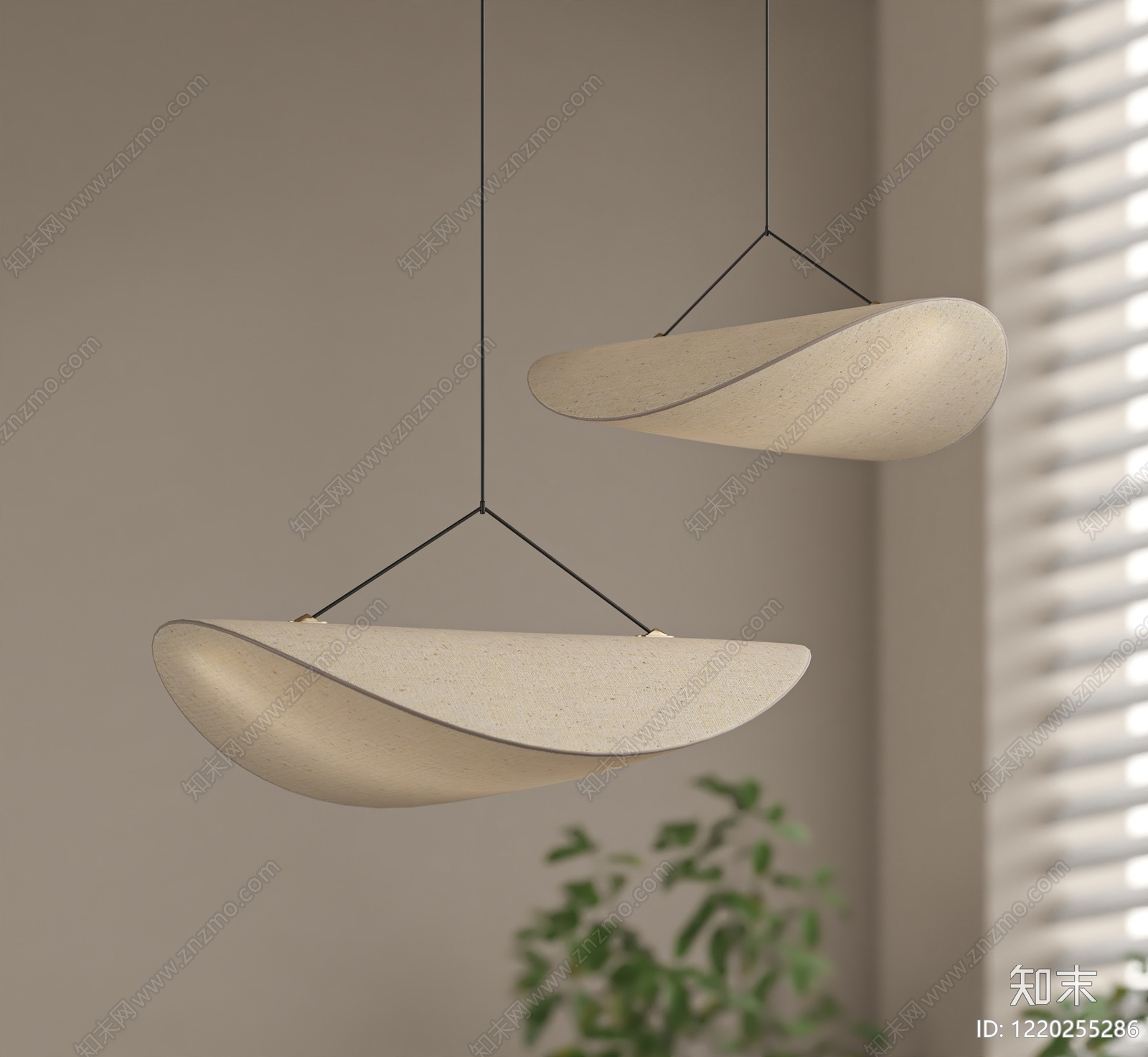侘寂艺术吊灯3D模型下载【ID:1220255286】