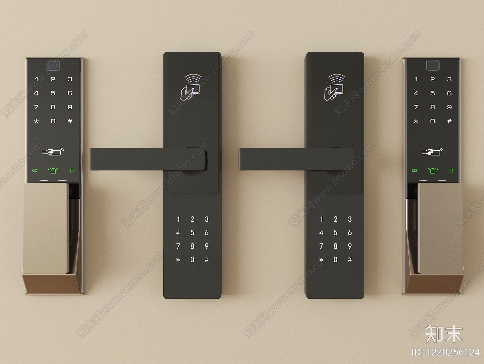 极简安全设施3D模型渲染效果图