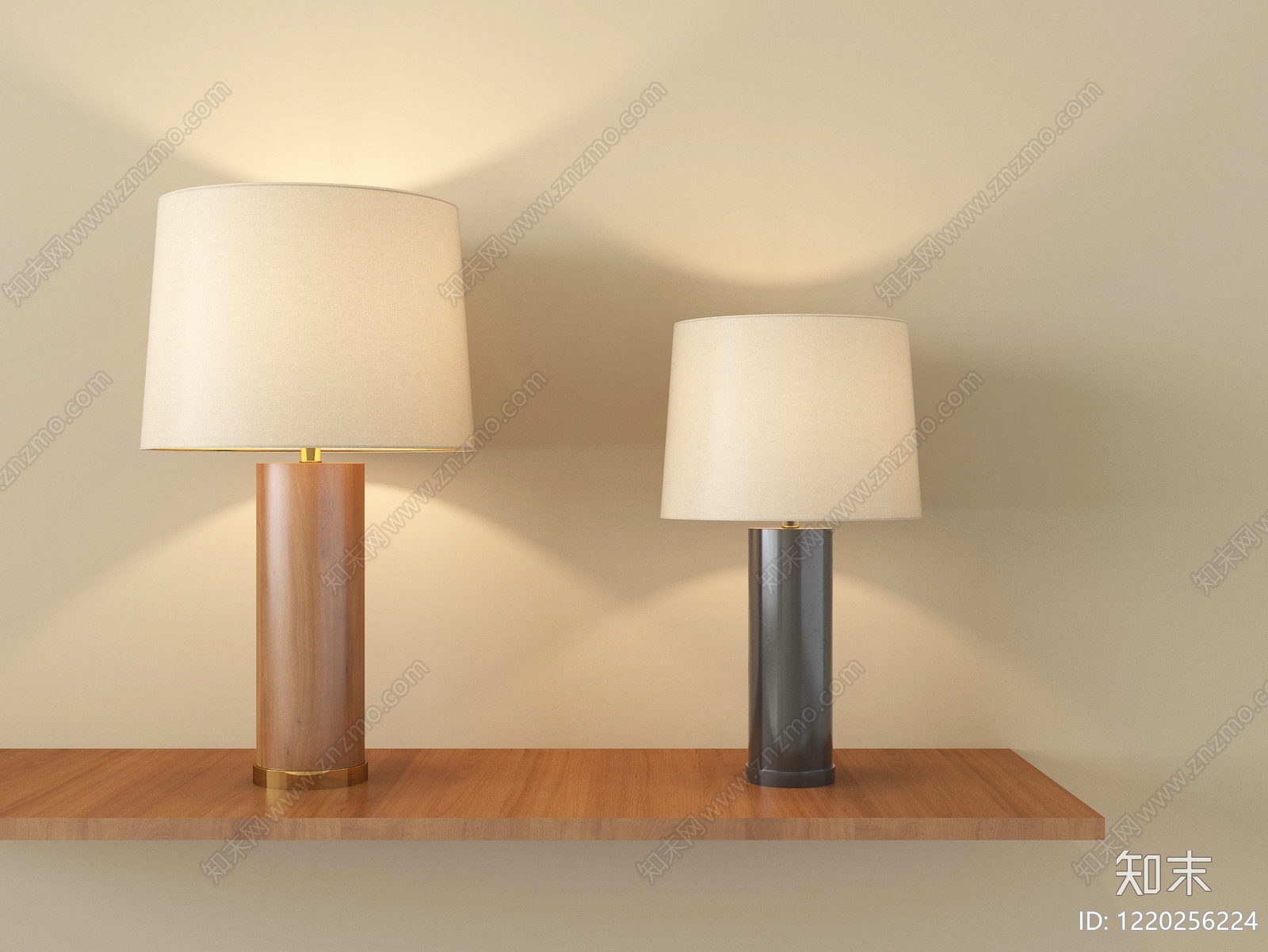 现代简约台灯3D模型下载【ID:1220256224】
