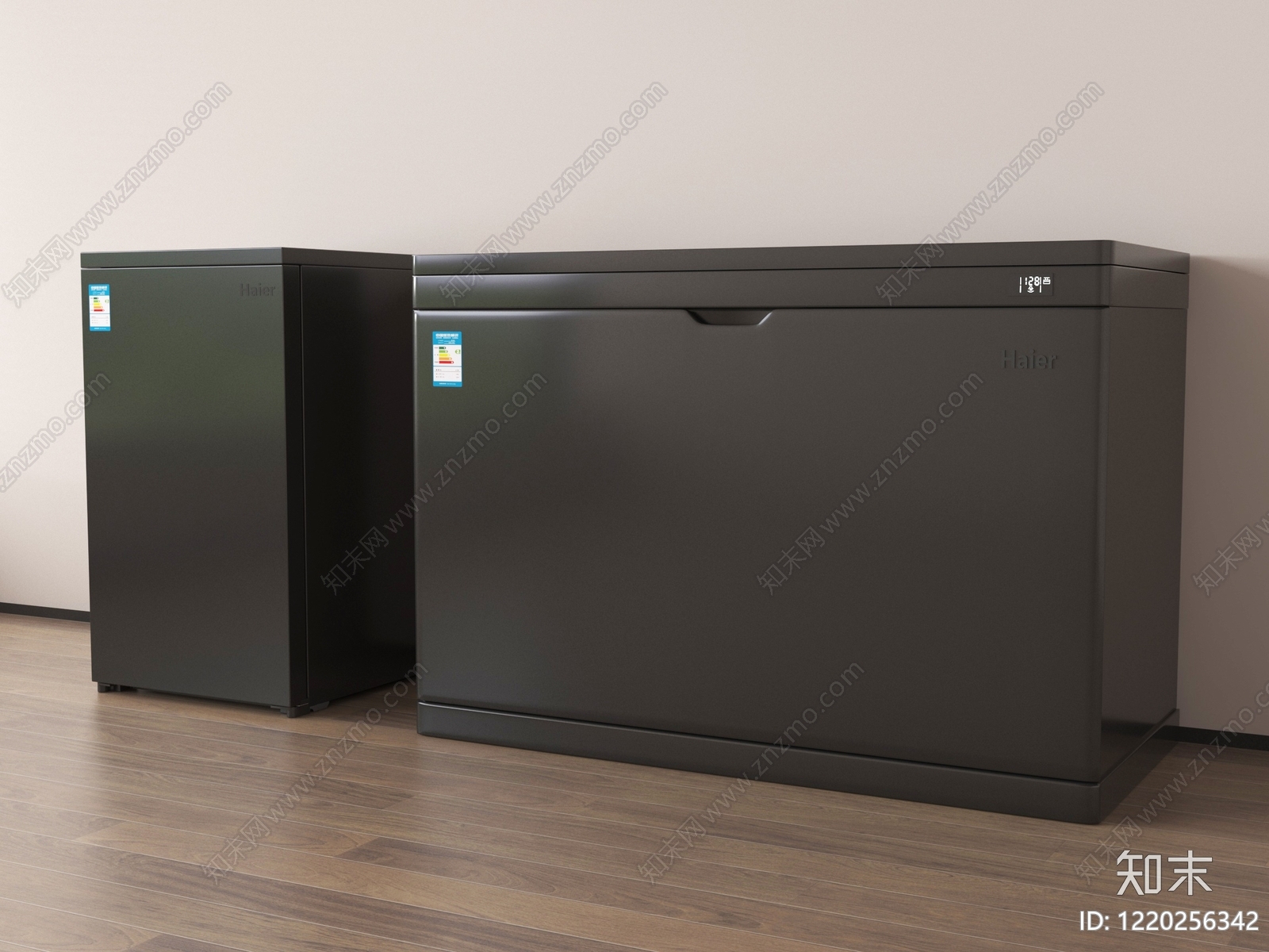 极简冰柜3D模型渲染效果图