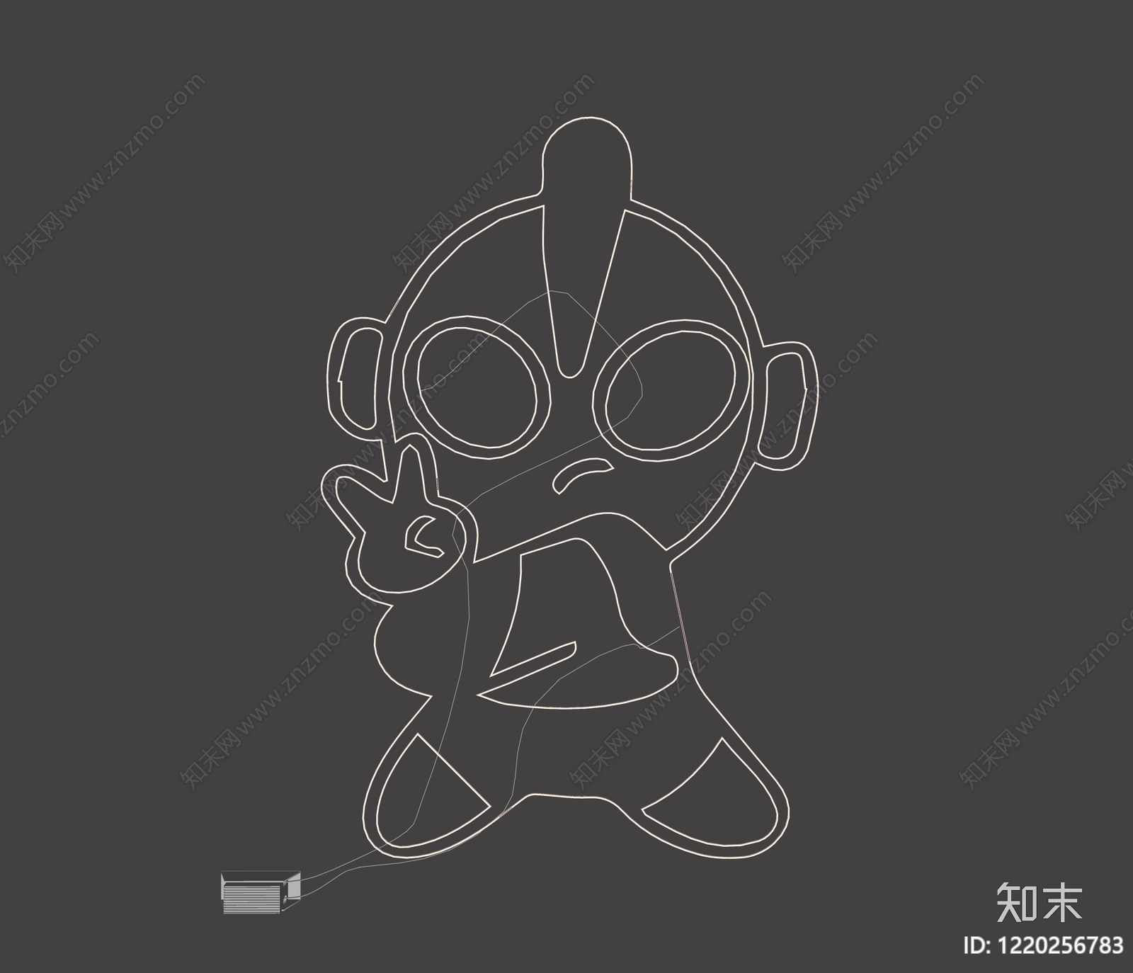 现代霓虹灯SU模型下载【ID:1220256783】