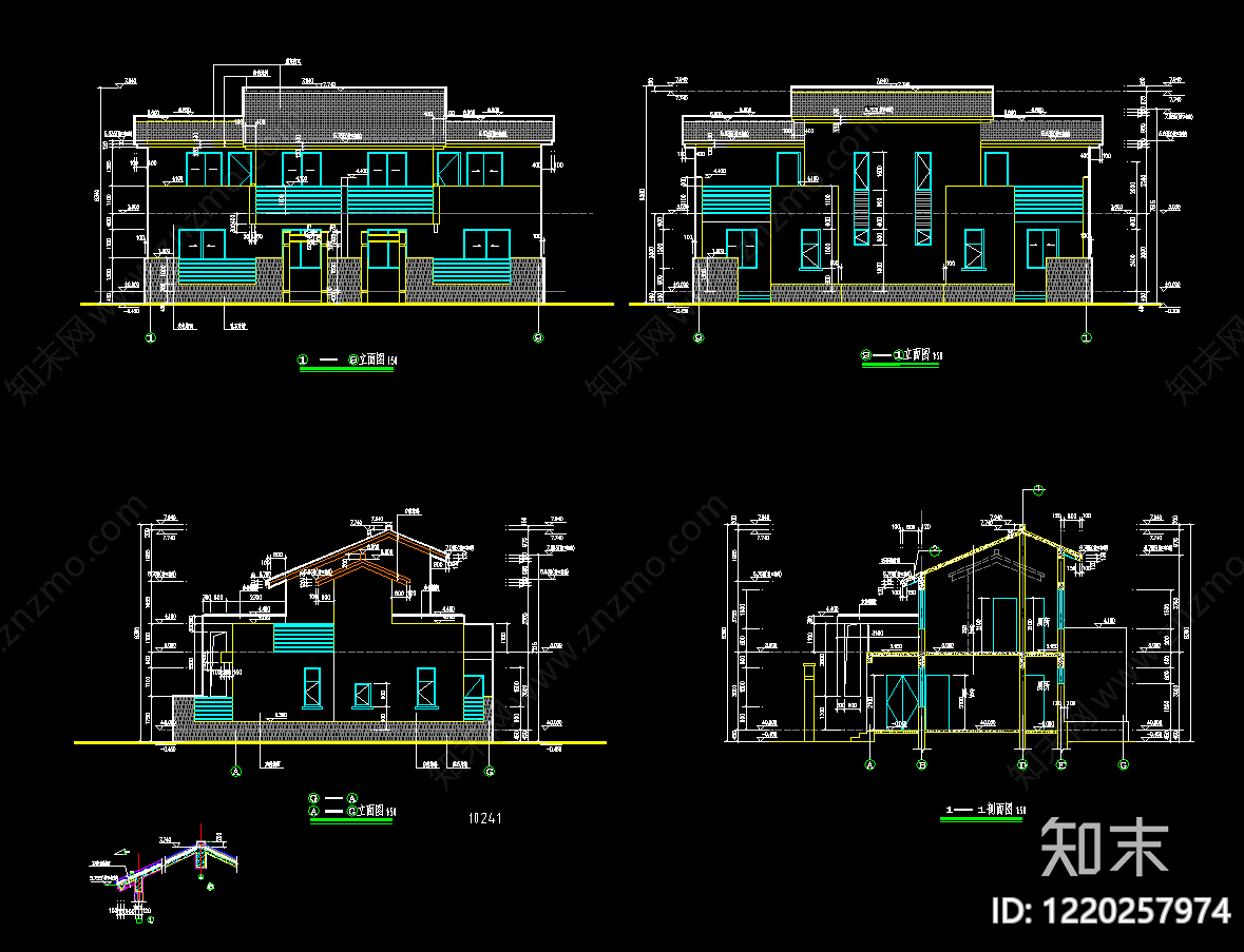 其他居住建筑cad施工图下载【ID:1220257974】
