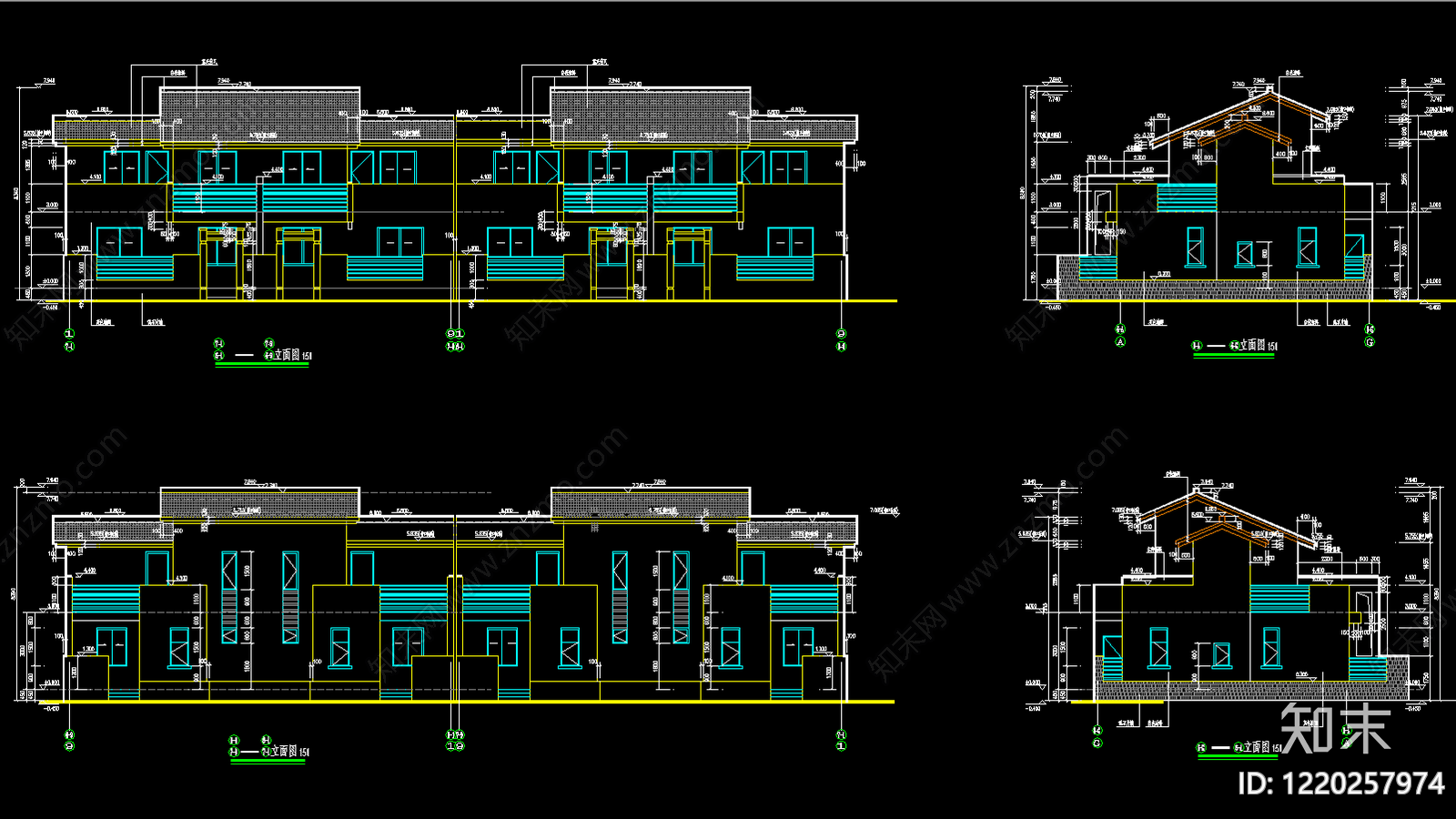 其他居住建筑cad施工图下载【ID:1220257974】