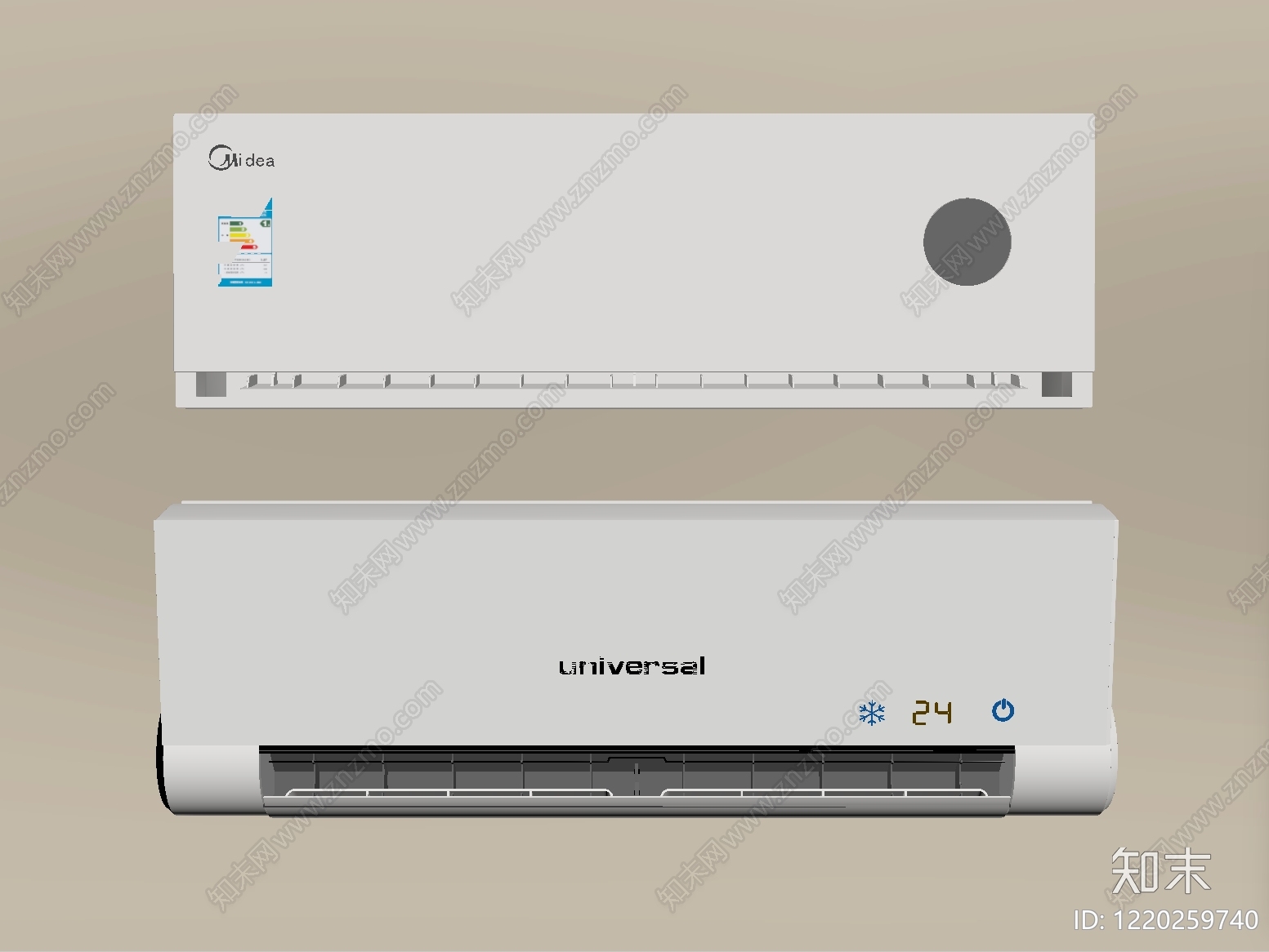 极简主义空调SU模型下载【ID:1220259740】