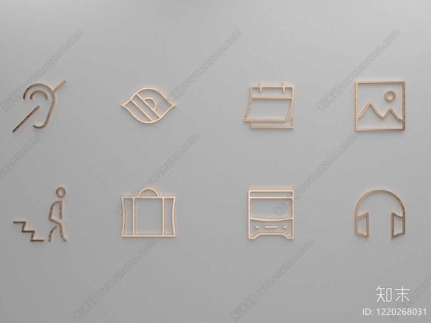极简标识标牌SU模型下载【ID:1220268031】