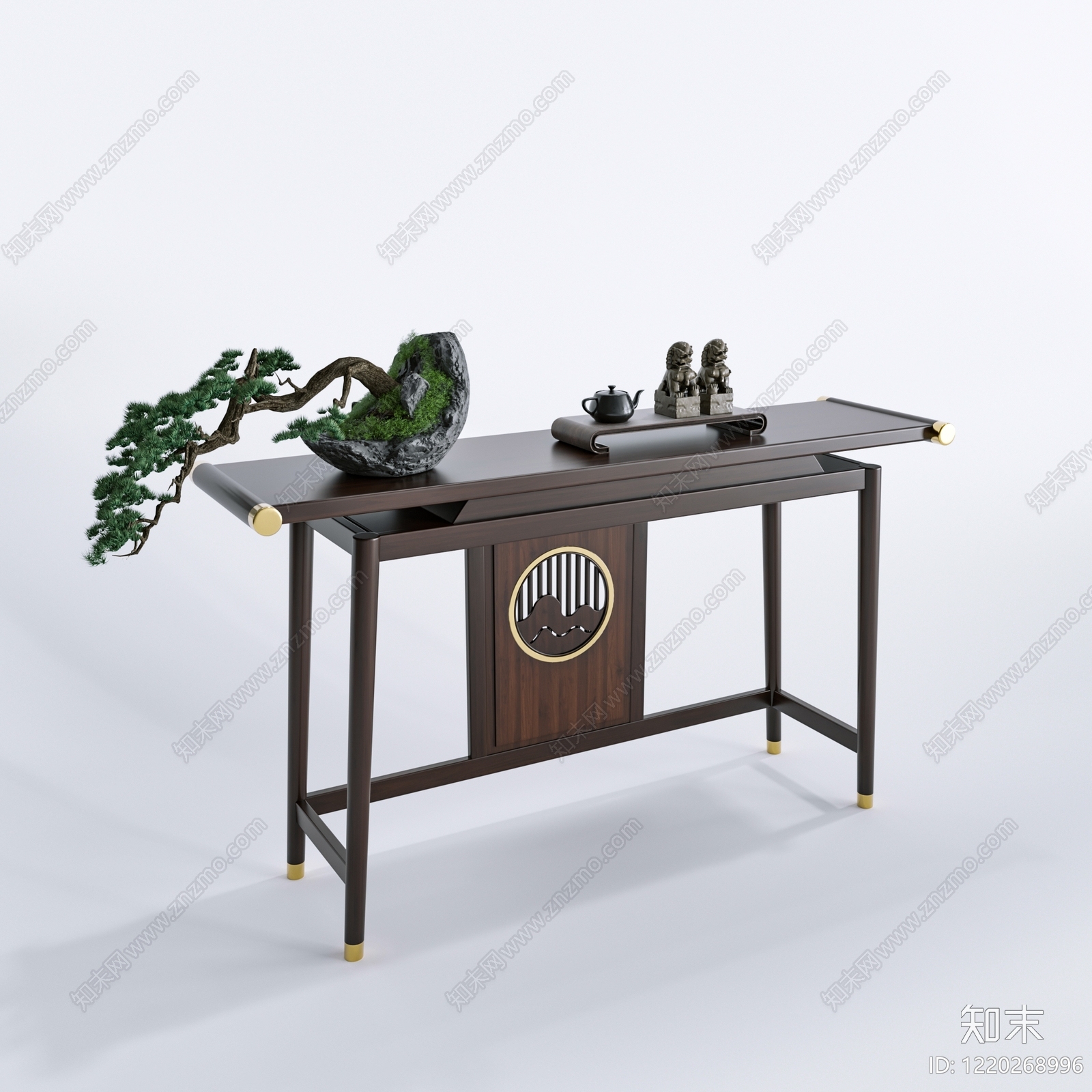新中式条案3D模型下载【ID:1220268996】