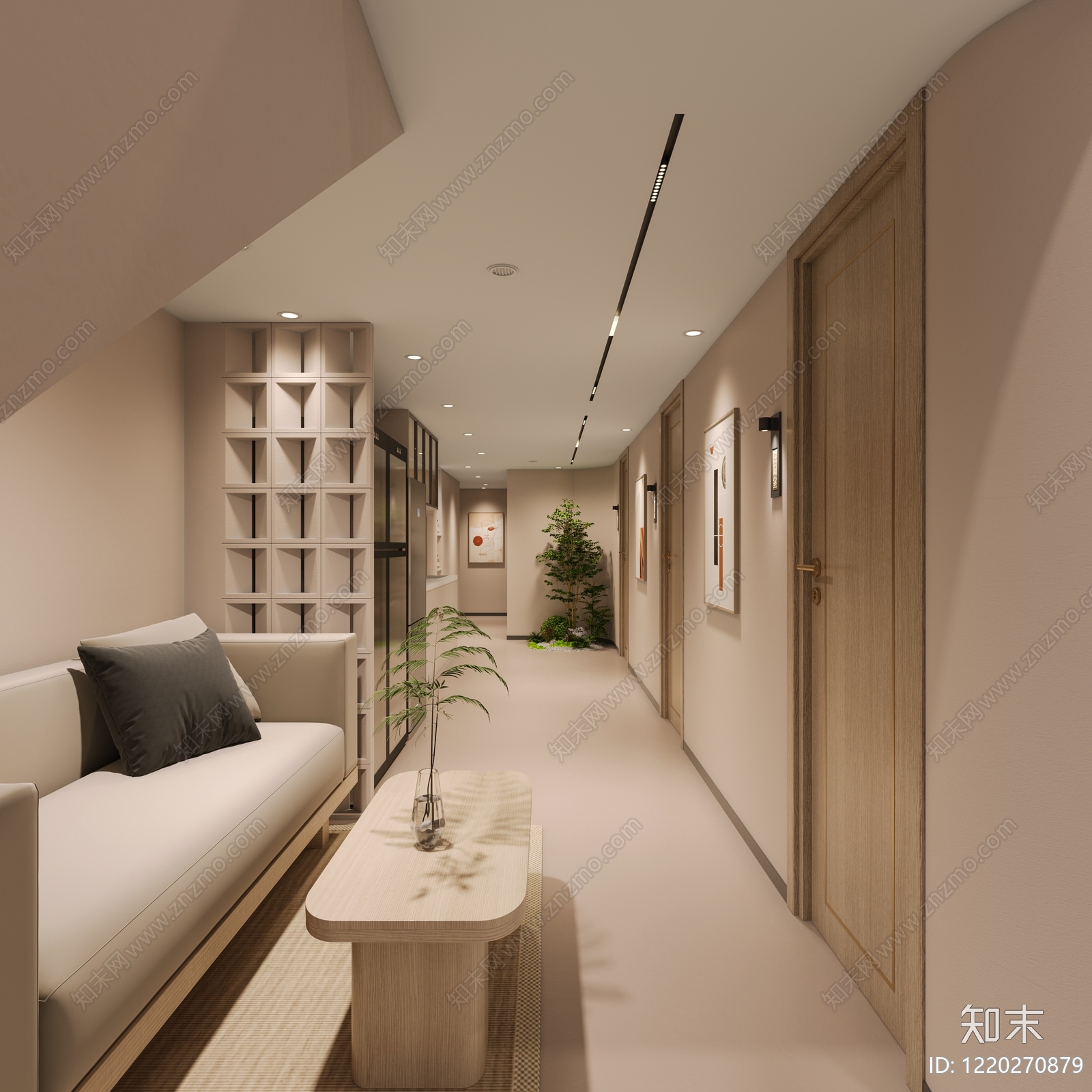 奶油风美容院3D模型下载【ID:1220270879】