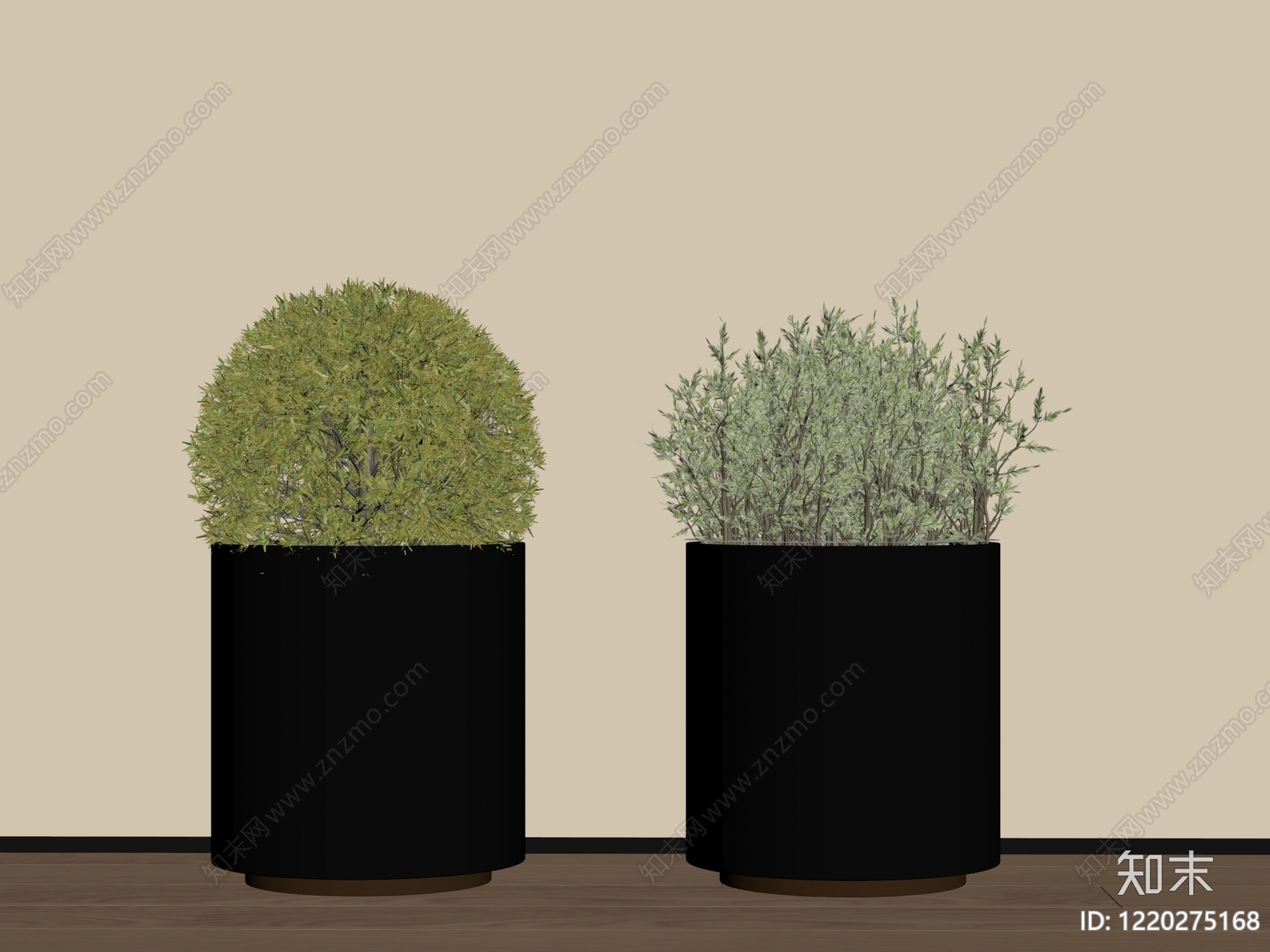 现代简约盆栽SU模型下载【ID:1220275168】