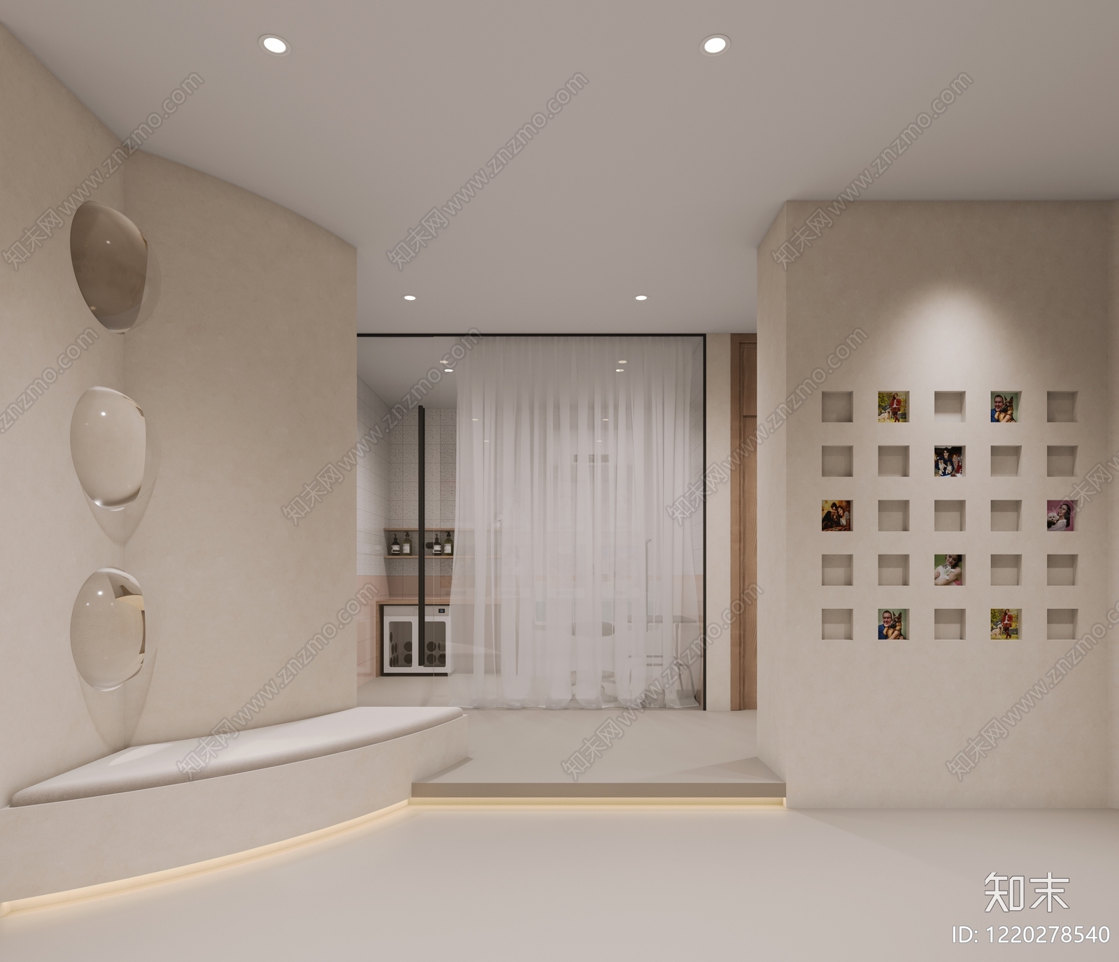 奶油风宠物店3D模型下载【ID:1220278540】