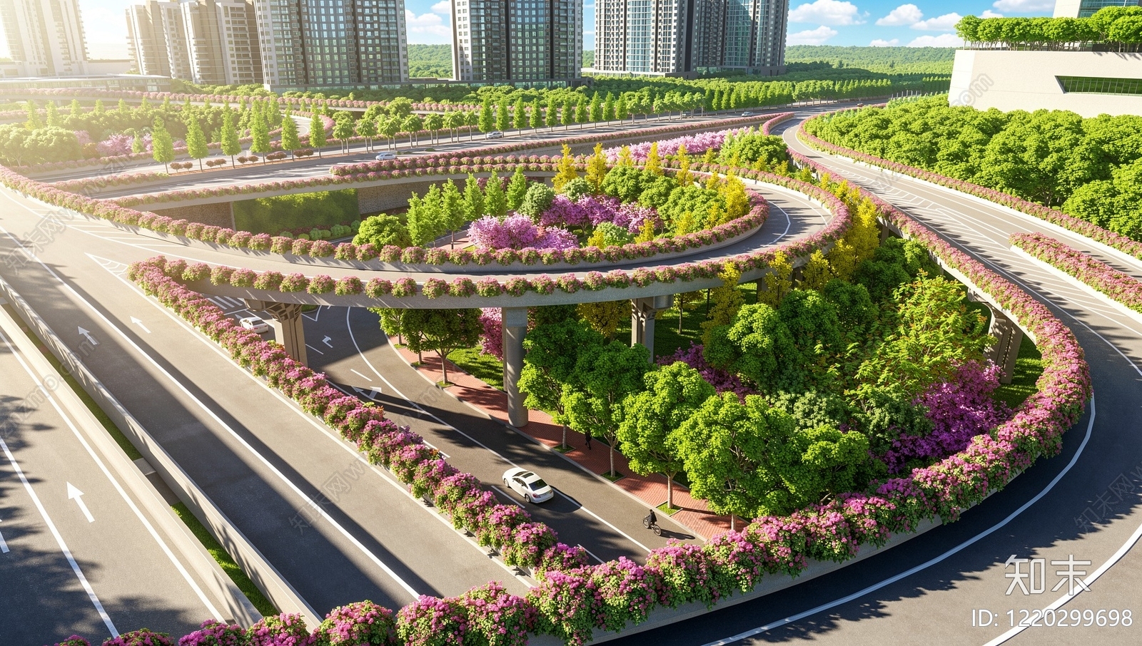 现代主义交通枢纽景观SU模型下载【ID:1220299698】