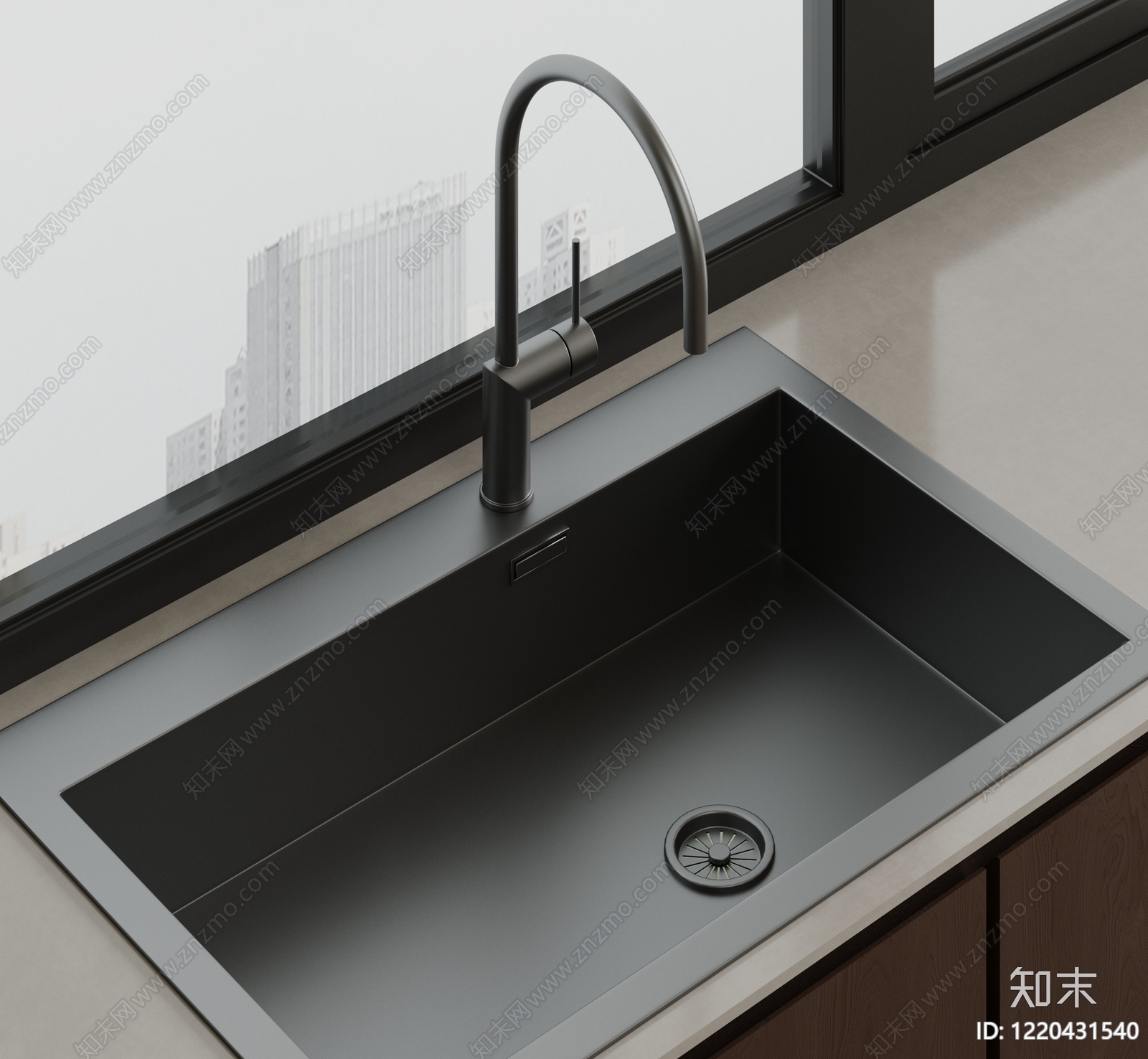 极简水槽3D模型下载【ID:1220431540】