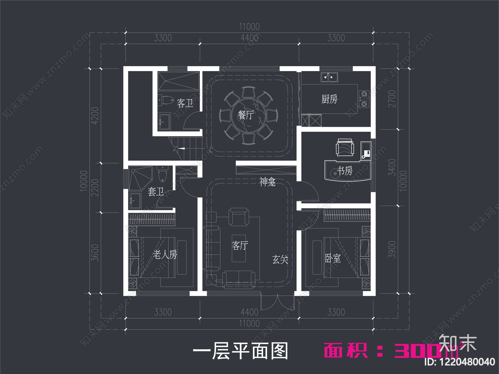 别墅建筑CAD图纸