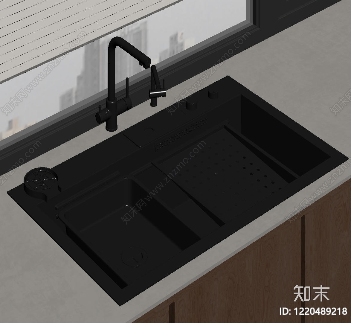 极简水槽SU模型下载【ID:1220489218】