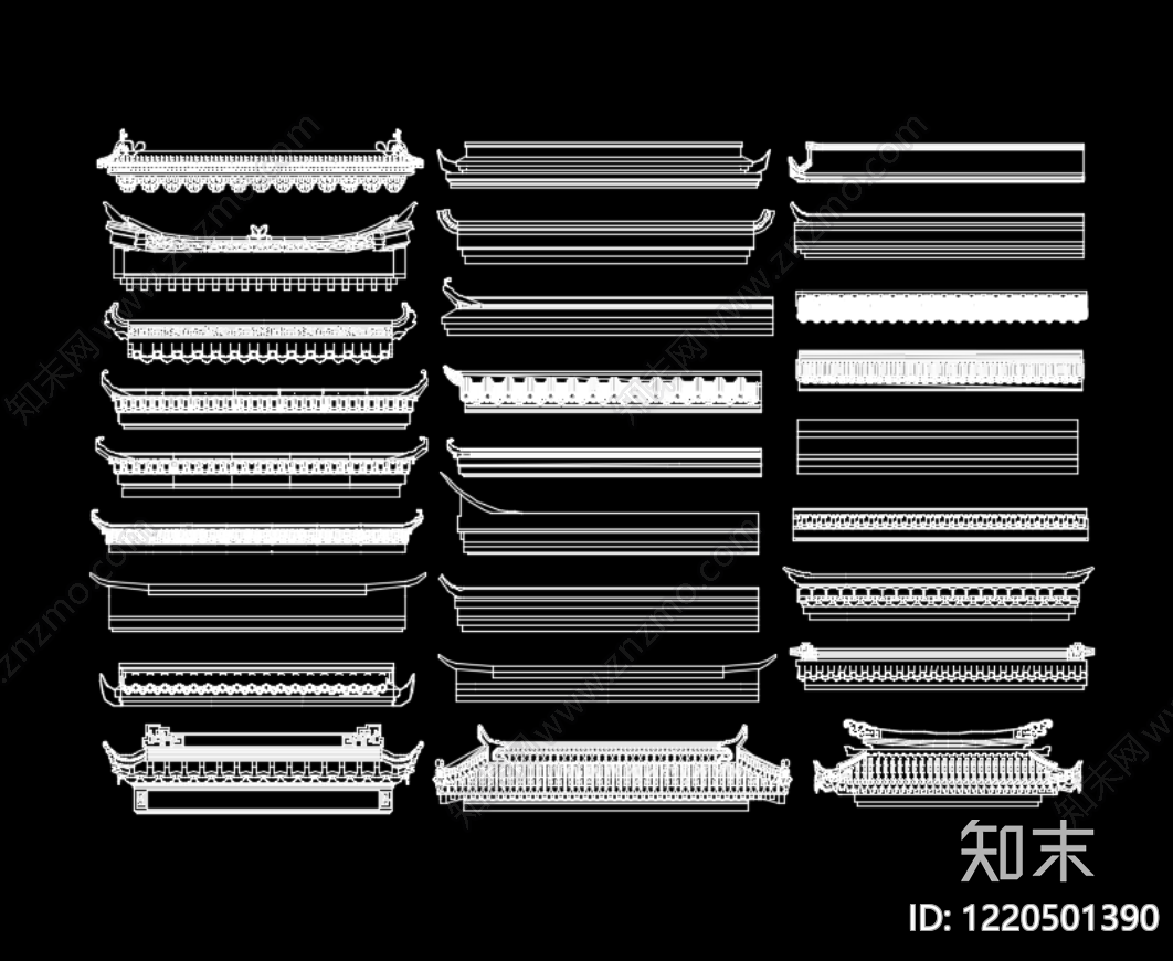 屋顶cad施工图下载【ID:1220501390】