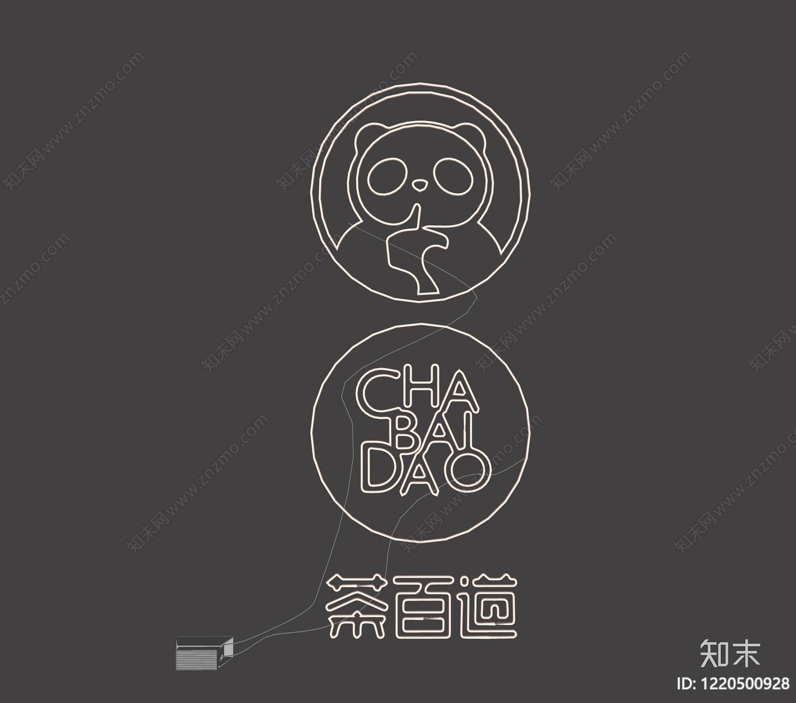 极简主义霓虹灯SU模型下载【ID:1220500928】