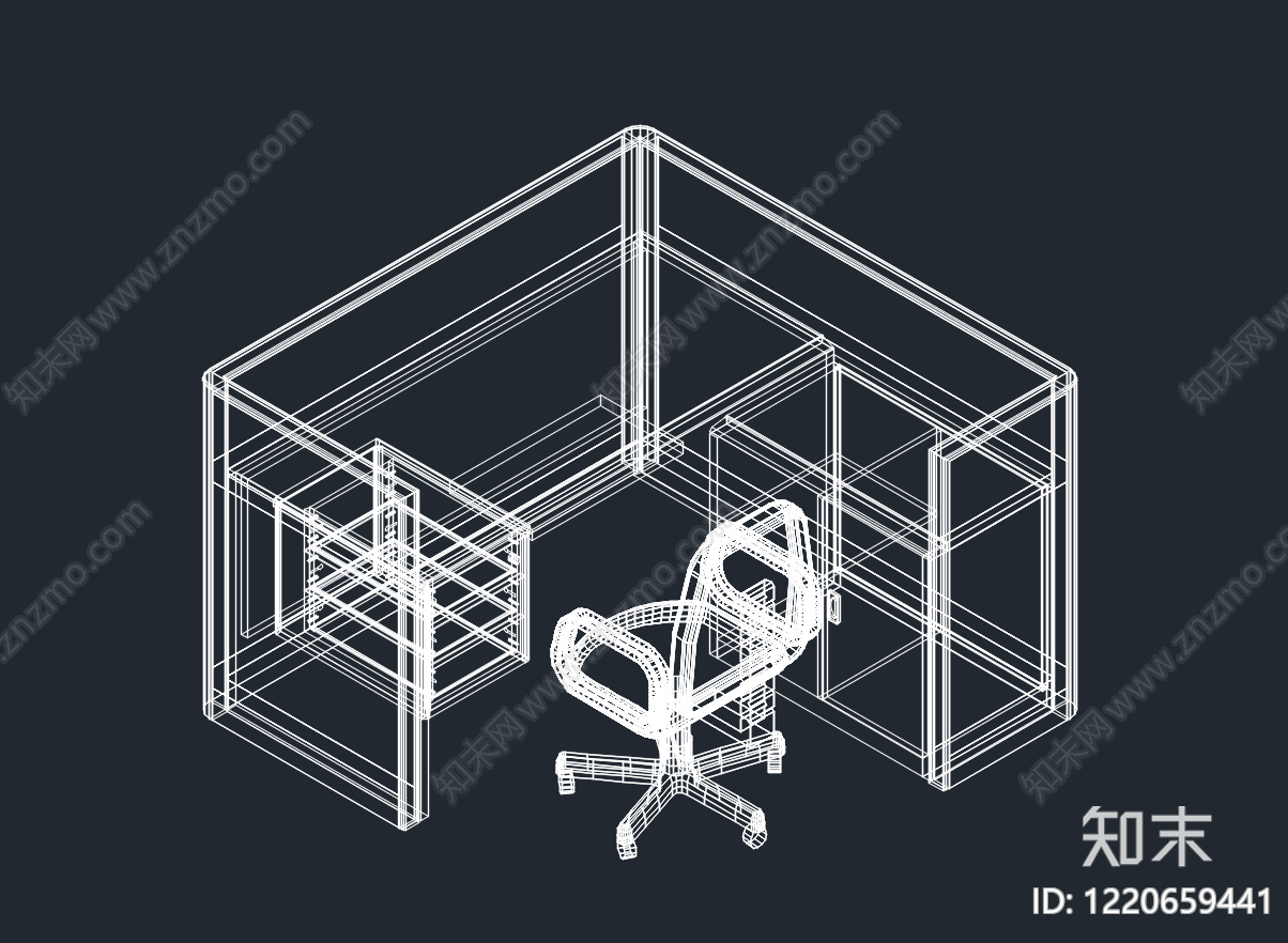 办公家具cad施工图下载【ID:1220659441】