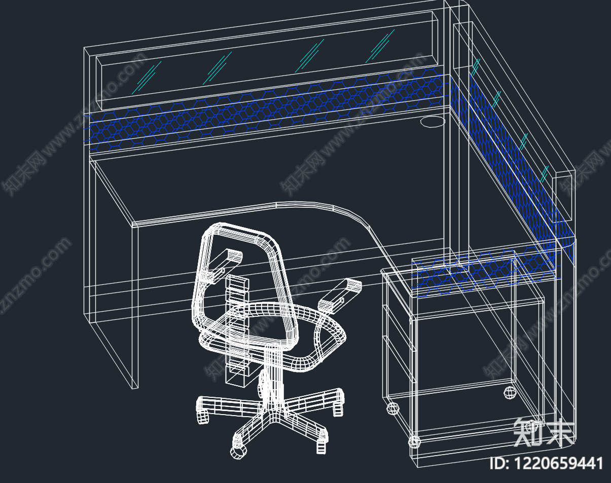 办公家具cad施工图下载【ID:1220659441】