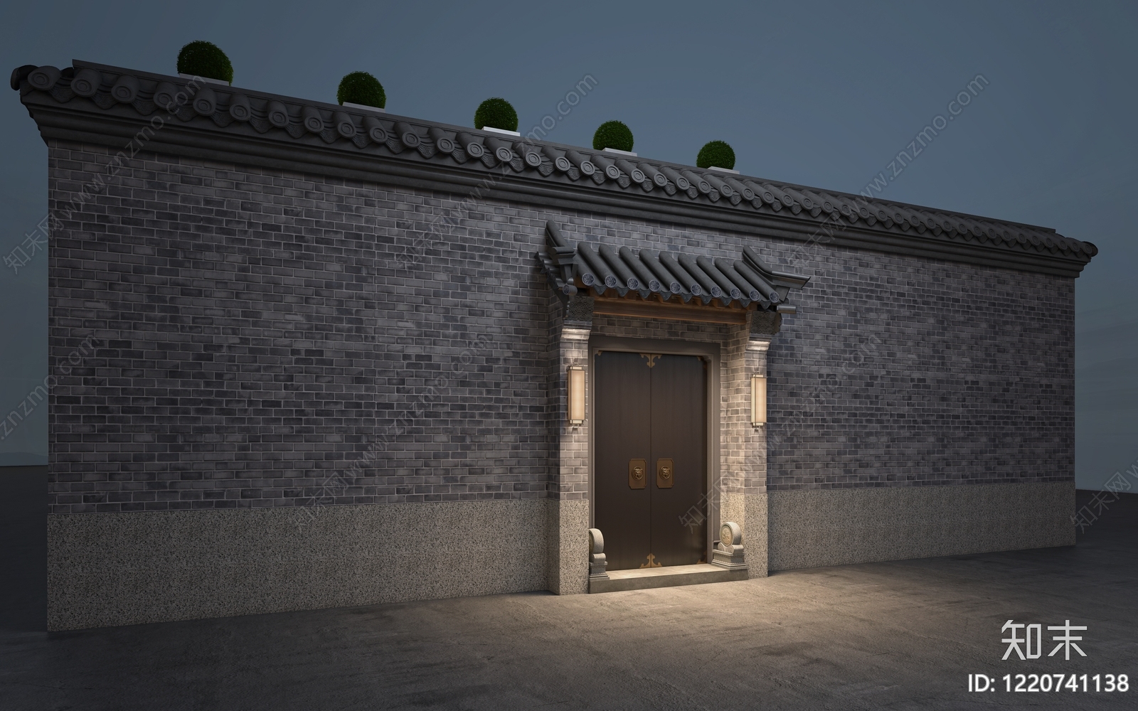 新中式四合院3D模型下载【ID:1220741138】