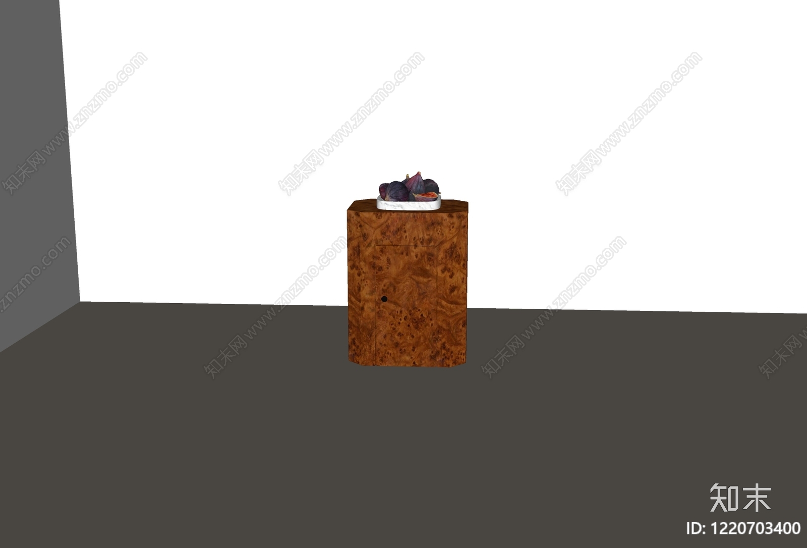 侘寂床头柜SU模型下载【ID:1220703400】