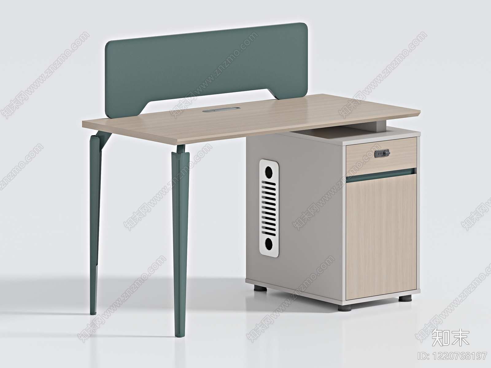 现代简约办公桌3D模型下载【ID:1220768197】