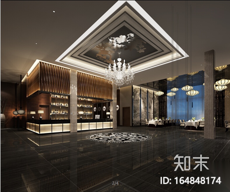 5套主题餐厅空间设计方案（含3DMAX模型）cad施工图下载【ID:164848174】