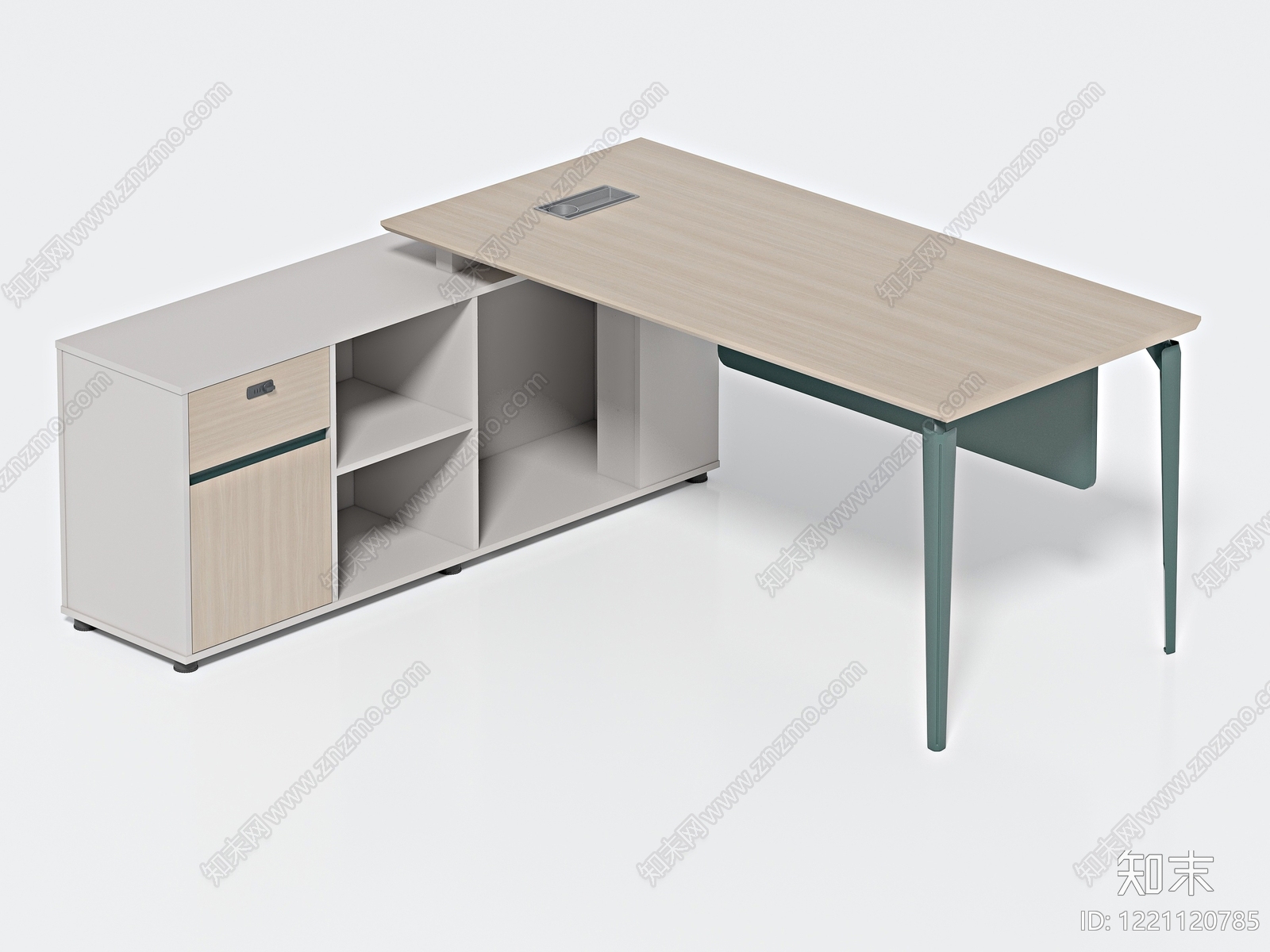 现代简约办公桌3D模型下载【ID:1221120785】