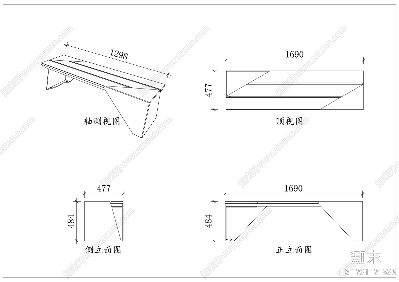 简约家具图库CAD图纸