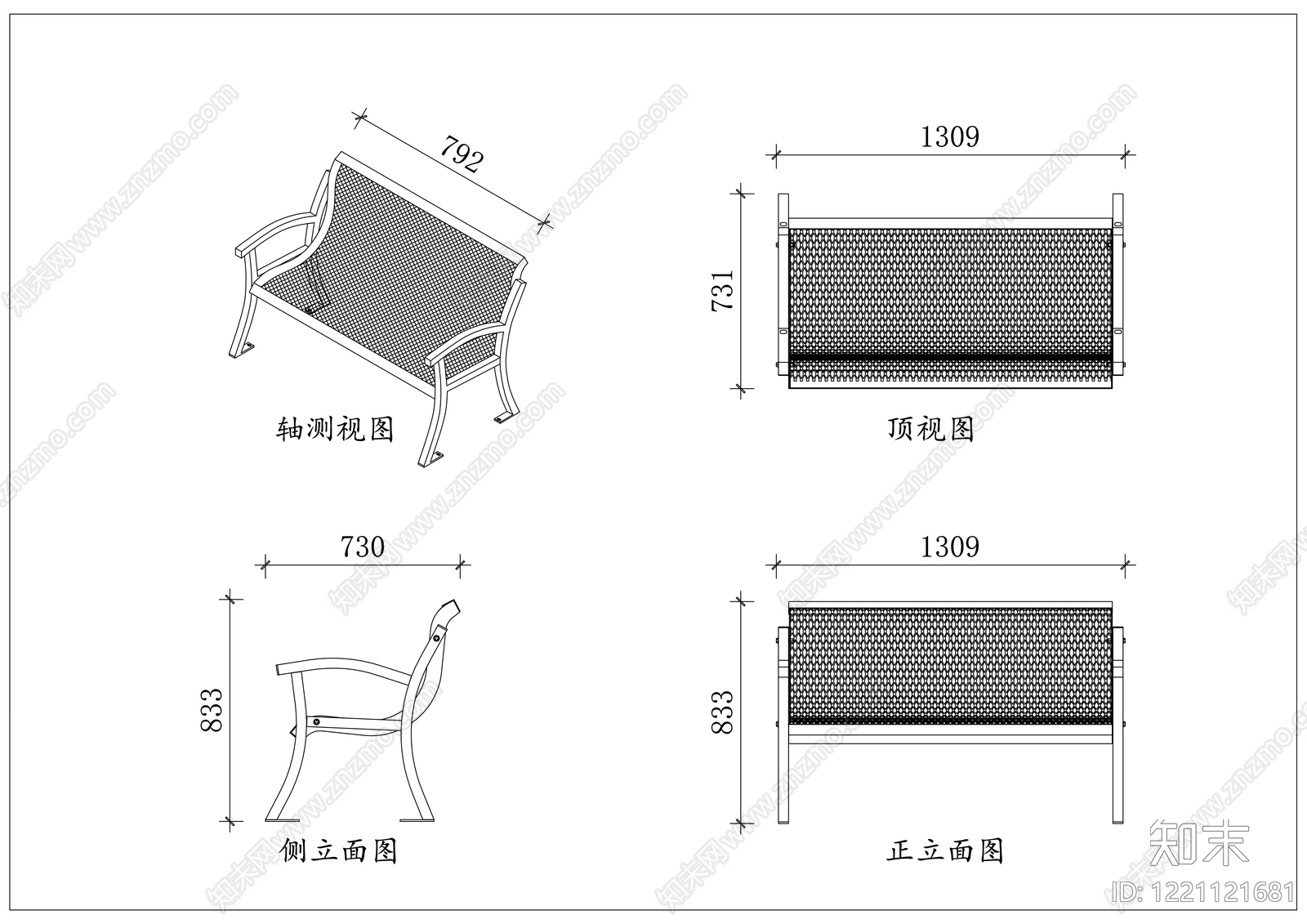 家具图库cad施工图下载【ID:1221121681】