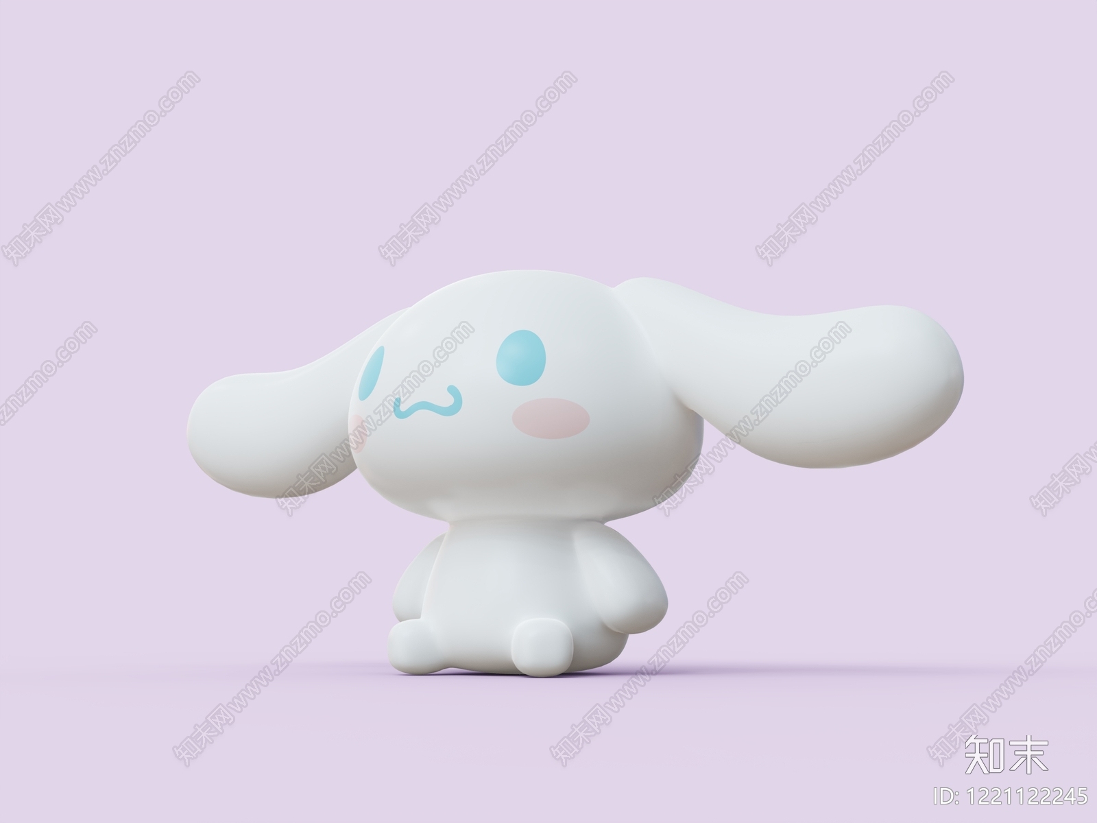 奶油风雕塑摆件3D模型下载【ID:1221122245】